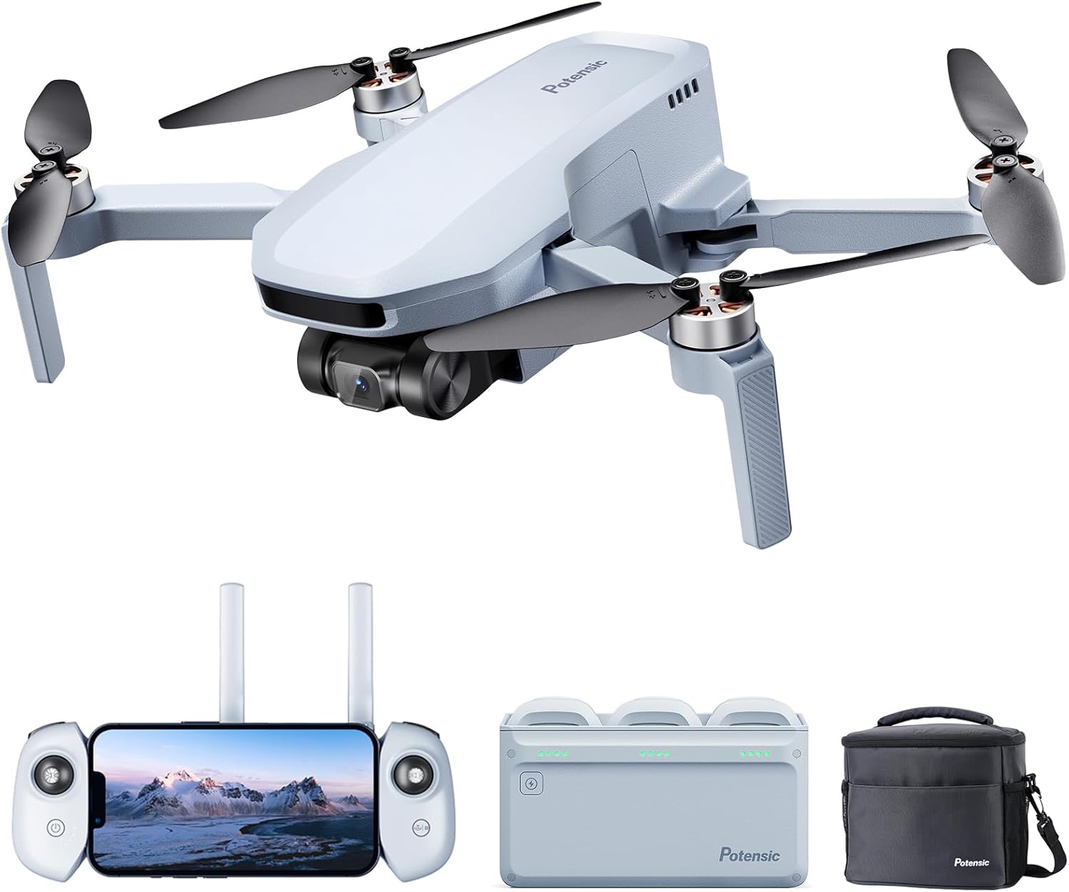 Potensic ATOM SE GPS Drone with 4K EIS Camera, Under 249g, 93 Mins Flight, 4KM F...