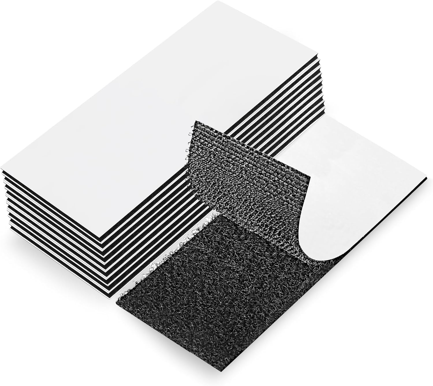 EOTW 10pc Hook and Loop Strip Tape, 2" x 6" Self Adhesive Sticky Back Double Sid...