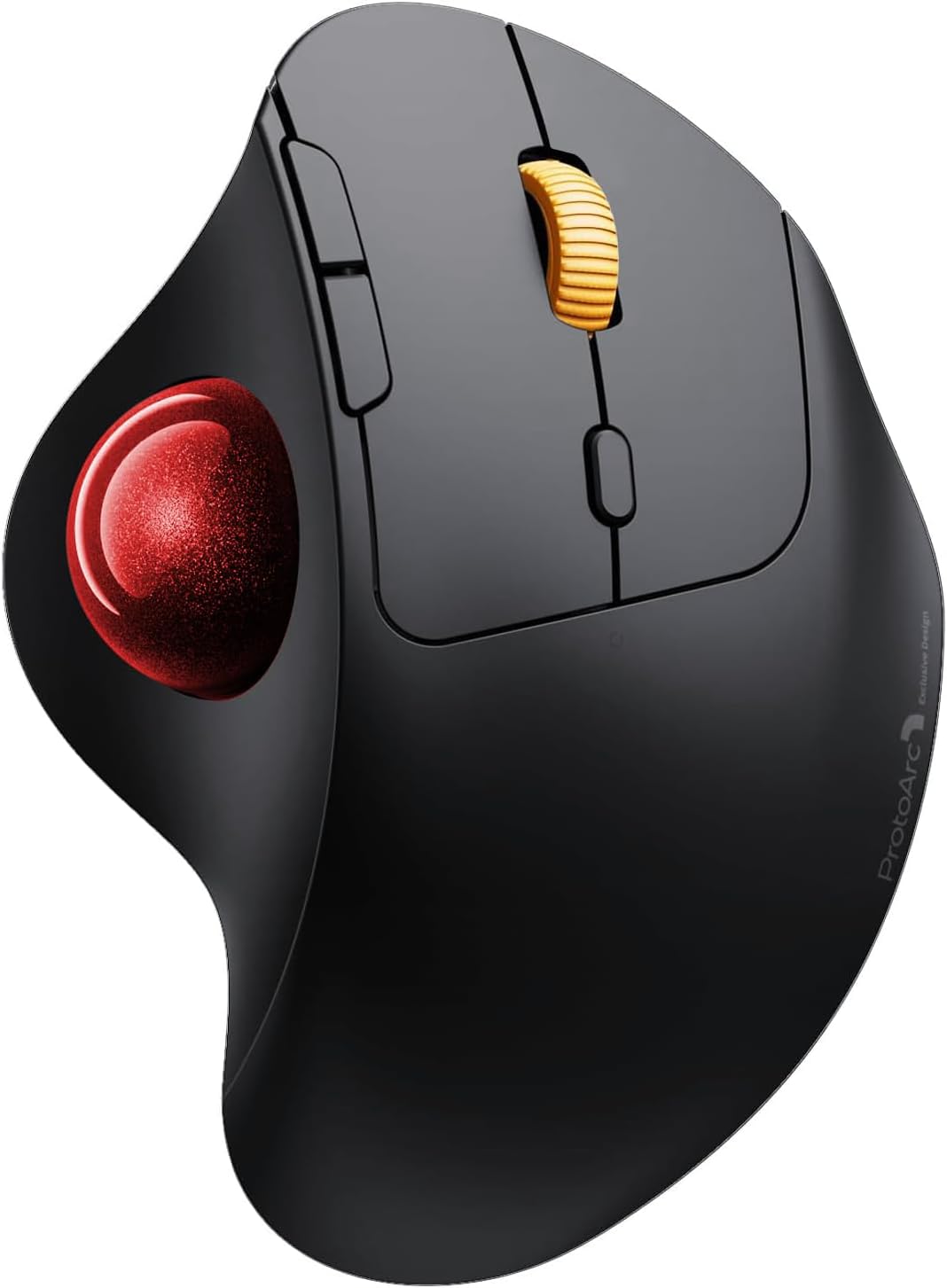 ProtoArc EM04 Trackball Mouse Wireless Bluetooth Mouse, Rechargeable Ergonomic M...
