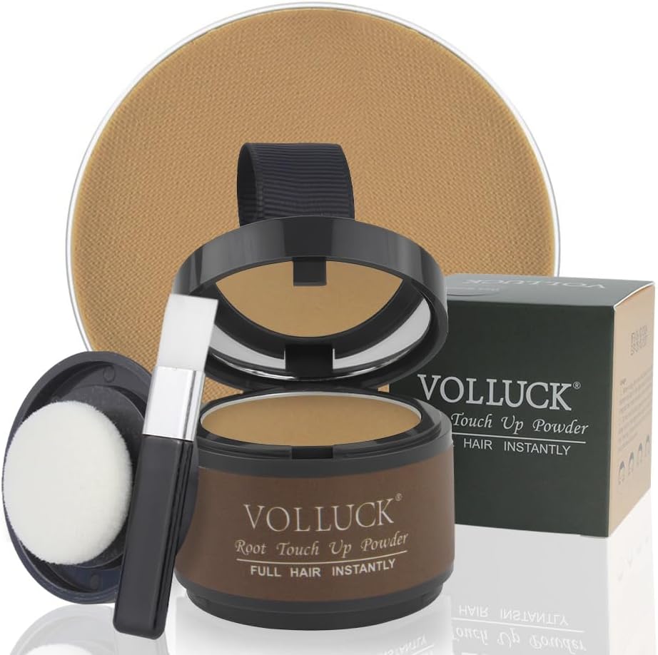 VOLLUCK Root Touch Up Hair Powder, Root Cover Up Hairline Shadow Powder for Thin...