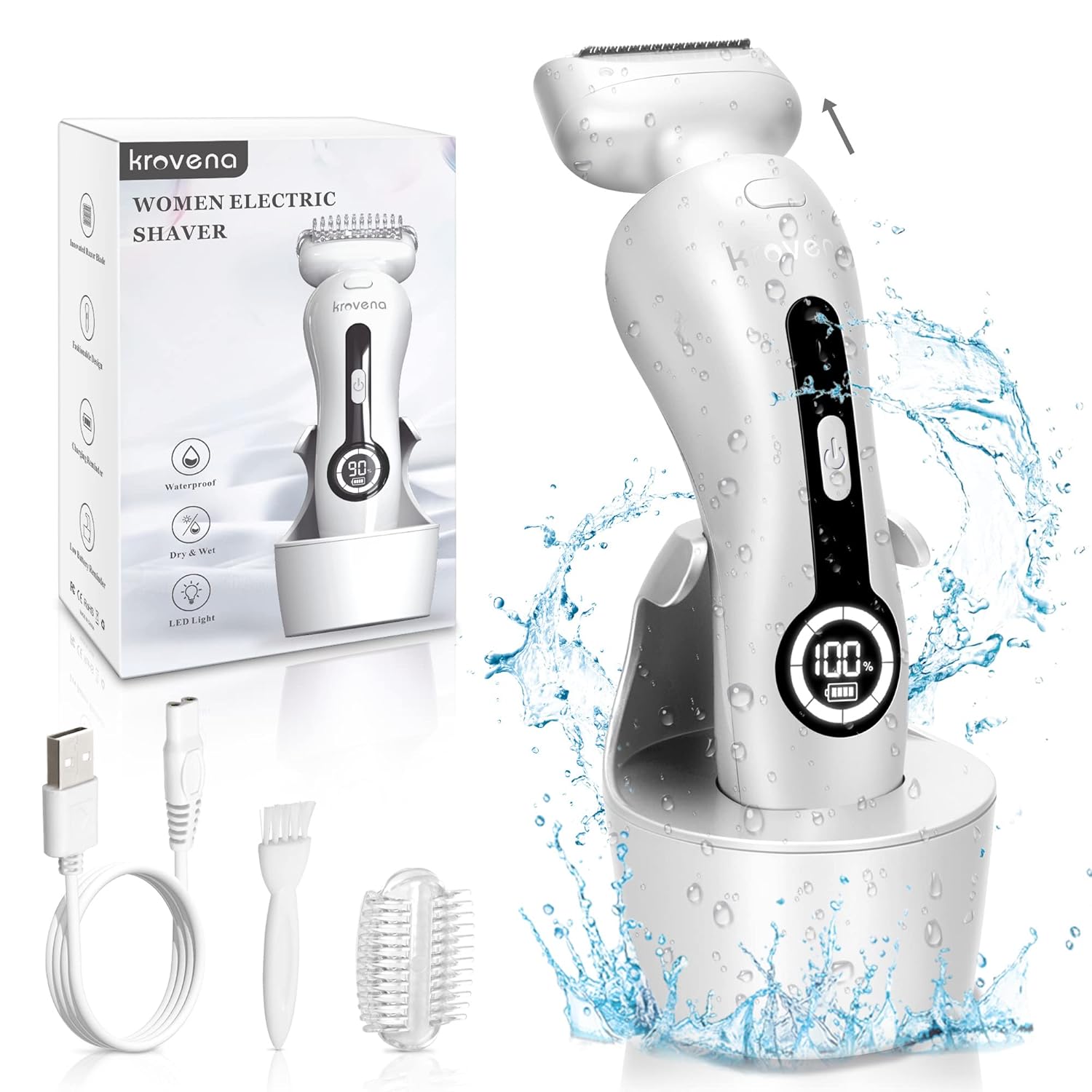 Electric Shaver for Women Electric Razor for Womens Bikini Legs Underarm Public...