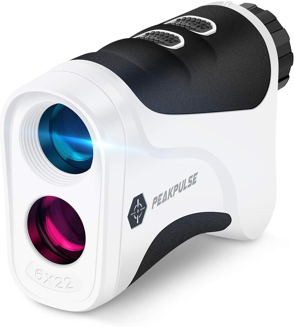 PeakPulse Rangefinder Golf 656 Yards Rangefinder with Flag-Lock, 6X Magnificatio...