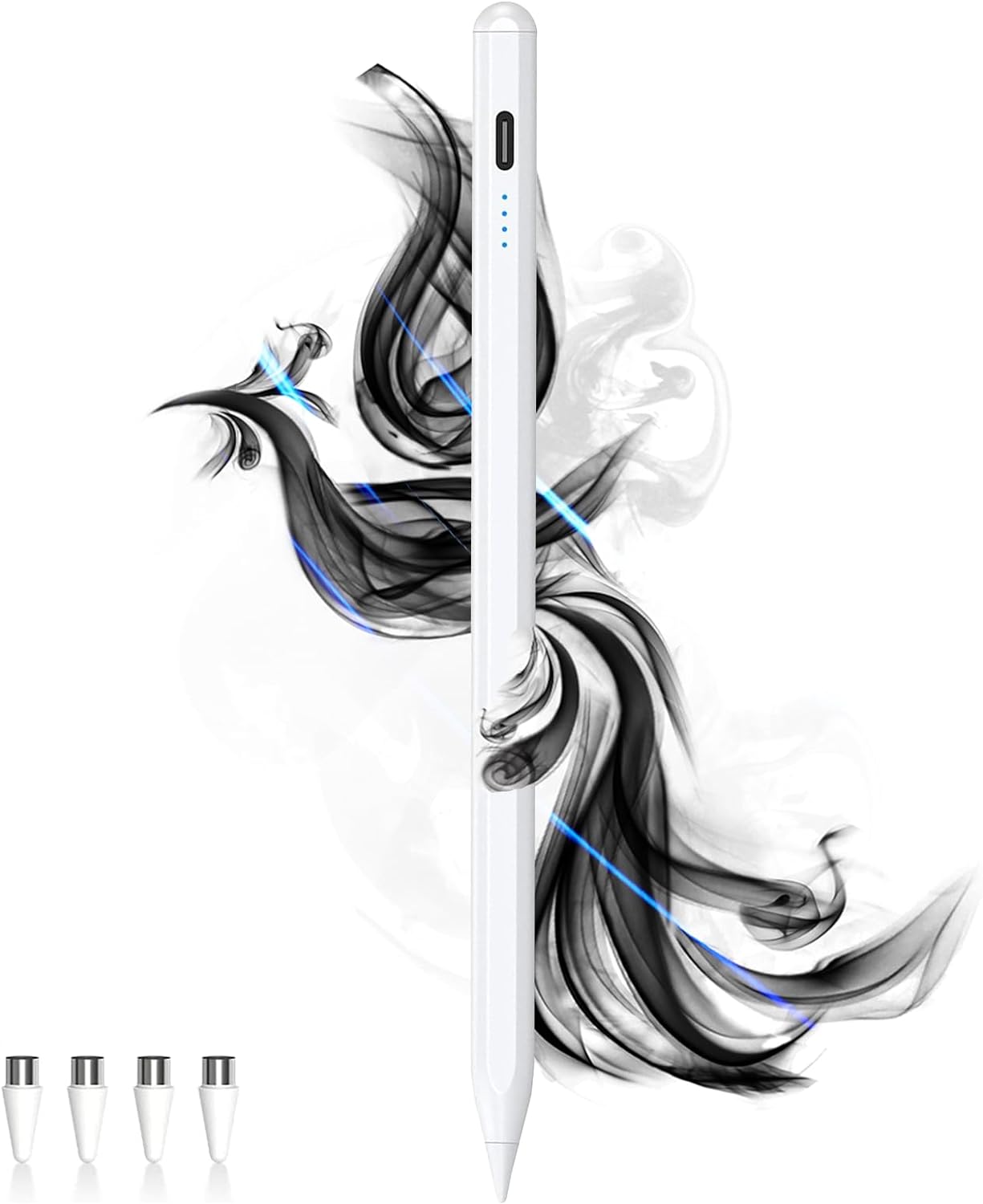 Stylus Pens for Touch Screens Power-Display Tablet Pen POM Tip Magnetic Recharge...
