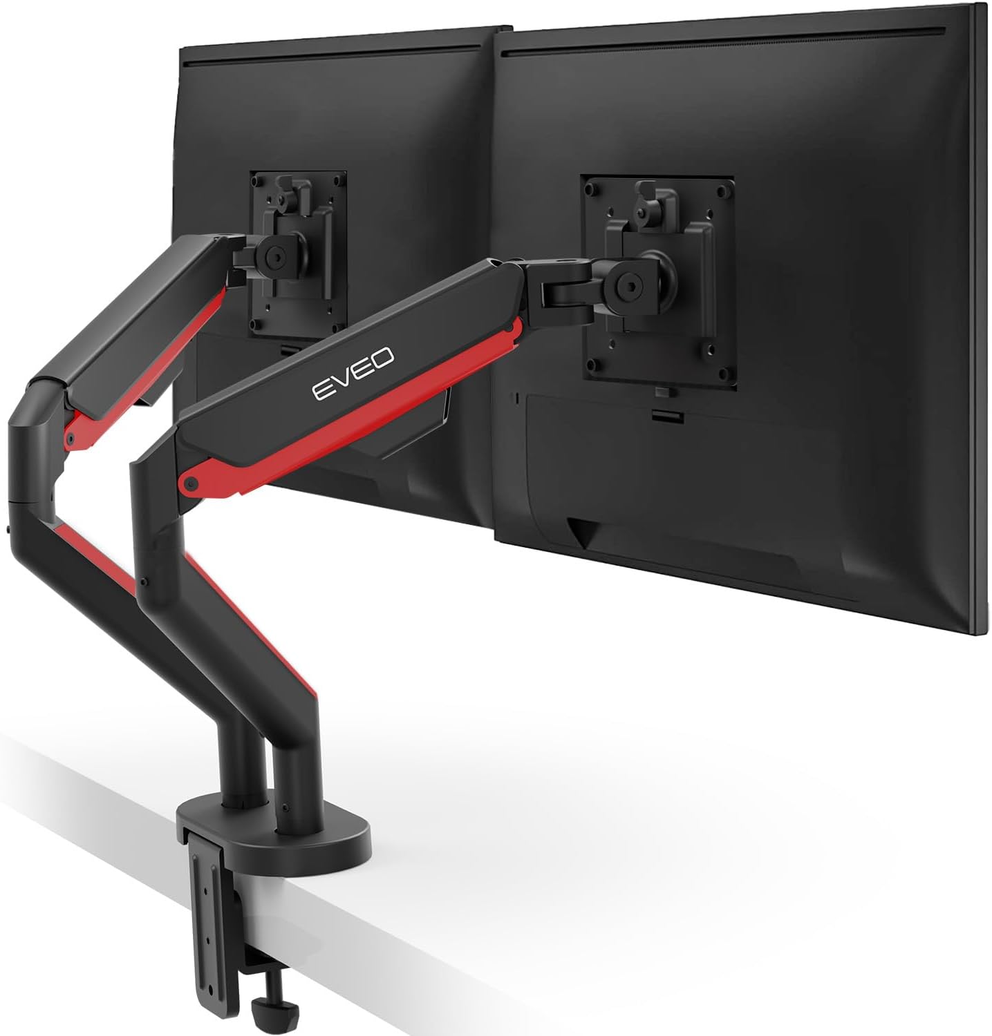 EVEO Premium Dual Monitor Mount 14-32” Dual Monitor Stand Vesa Bracket Adjustabl...
