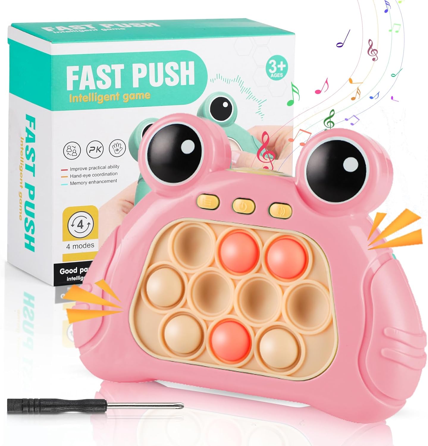 TODARRUN Quick Push Game Toys Handheld Fast Speed Push Game for Boys Girls 3 4 5...