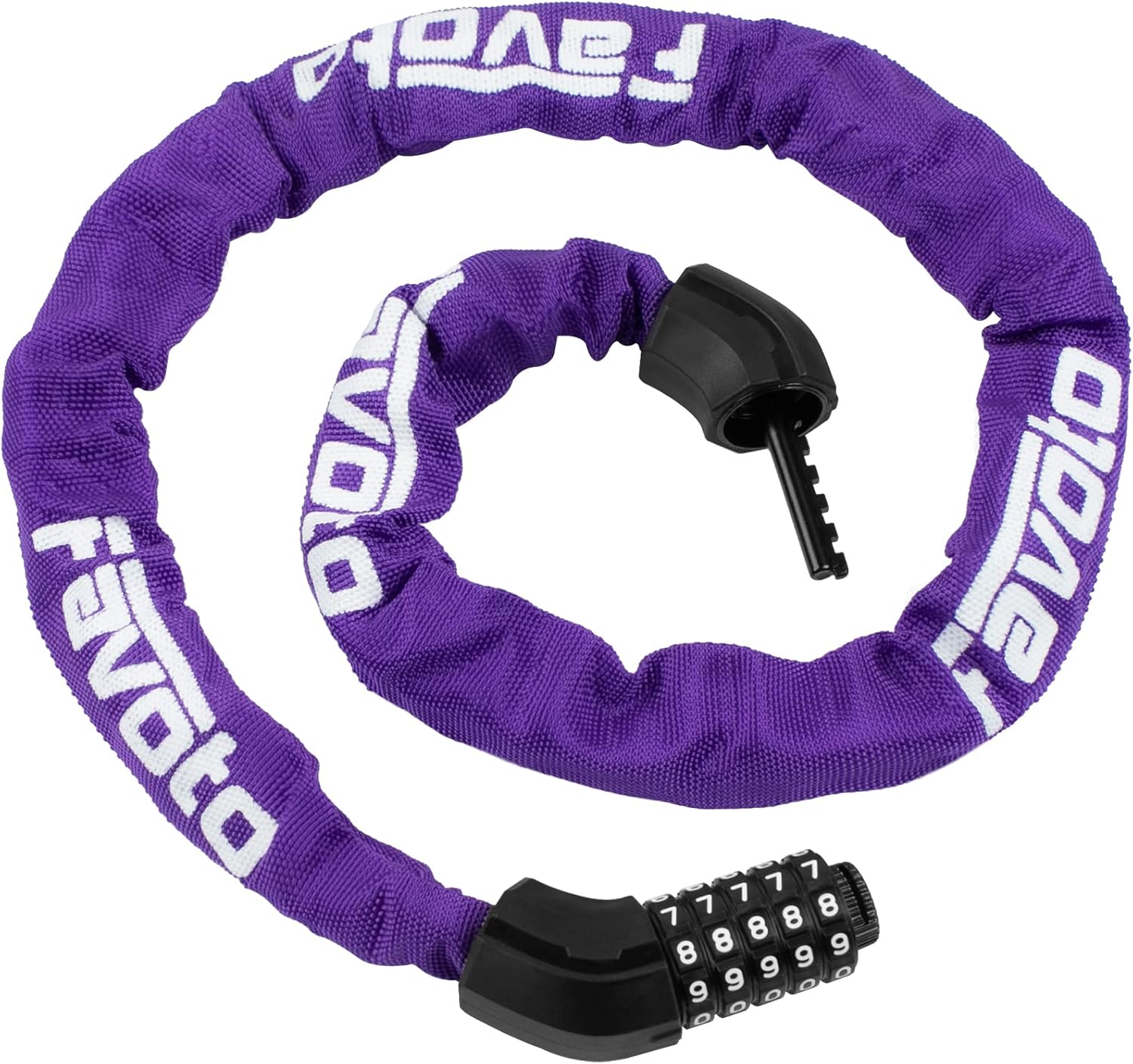 Favoto Bike Lock Bicycle Chain Lock 5-Digits Codes Combination Heavy Duty 120cm...