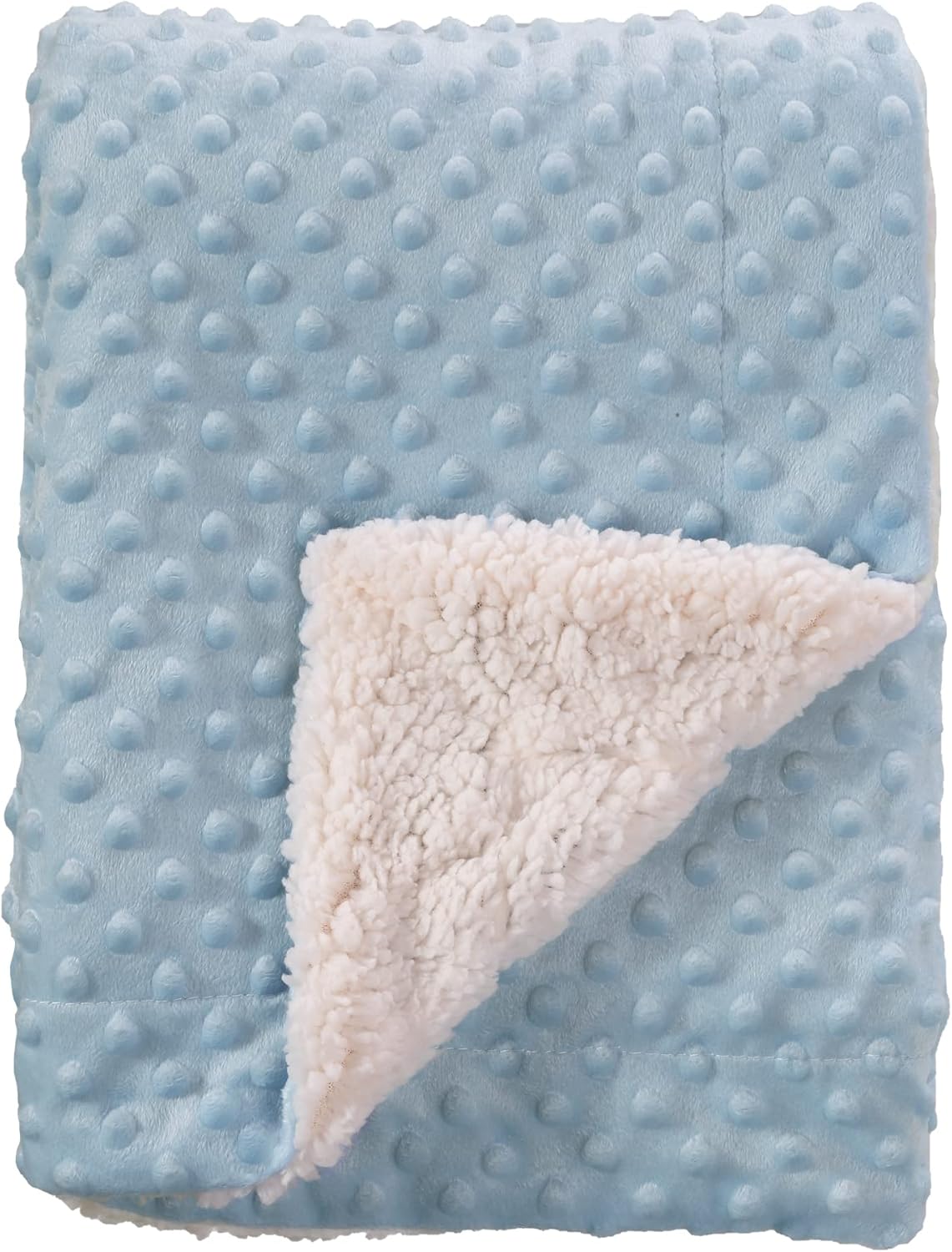 CREVENT Cozy Soft Warm Sherpa Baby Blanket for Infant Toddler's Crib Cot Strolle...