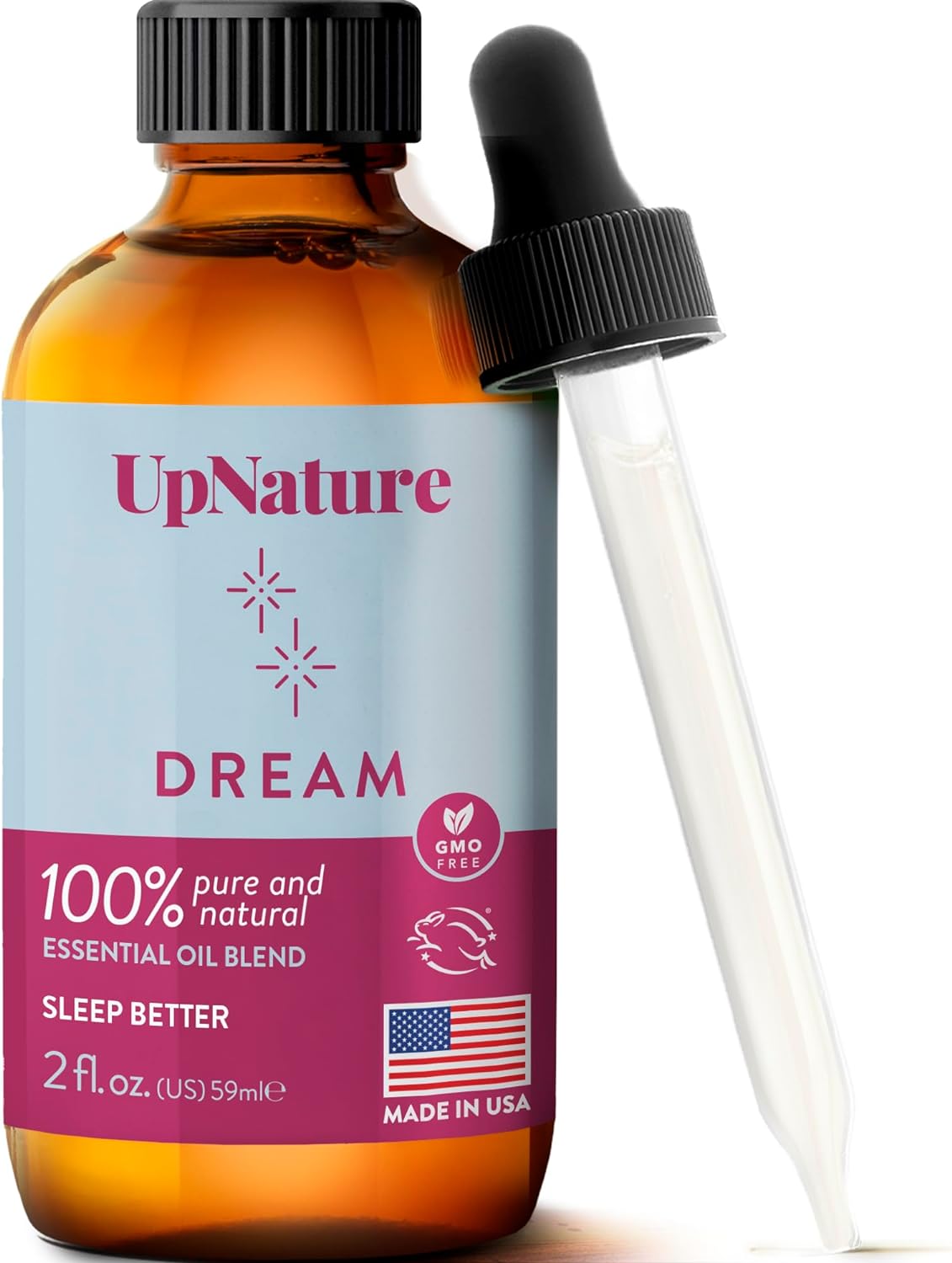 UpNature Dream Sleep Essential Oil - 2 Oz – Sleep Peacefully, Soothing Scent, Ca...
