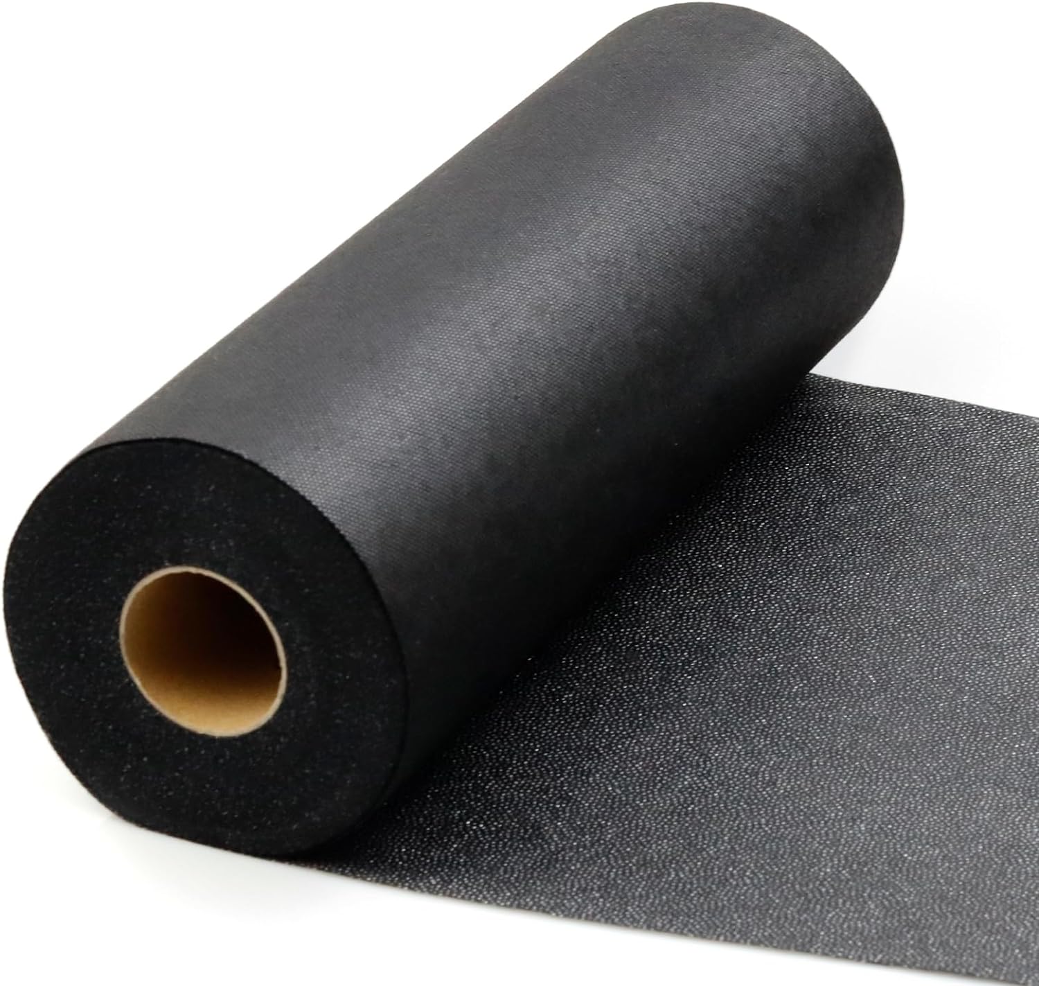 PLANTIONAL Medium Weight Black Iron-On Non-Woven Fusible Interfacing: 11.6" x 30...