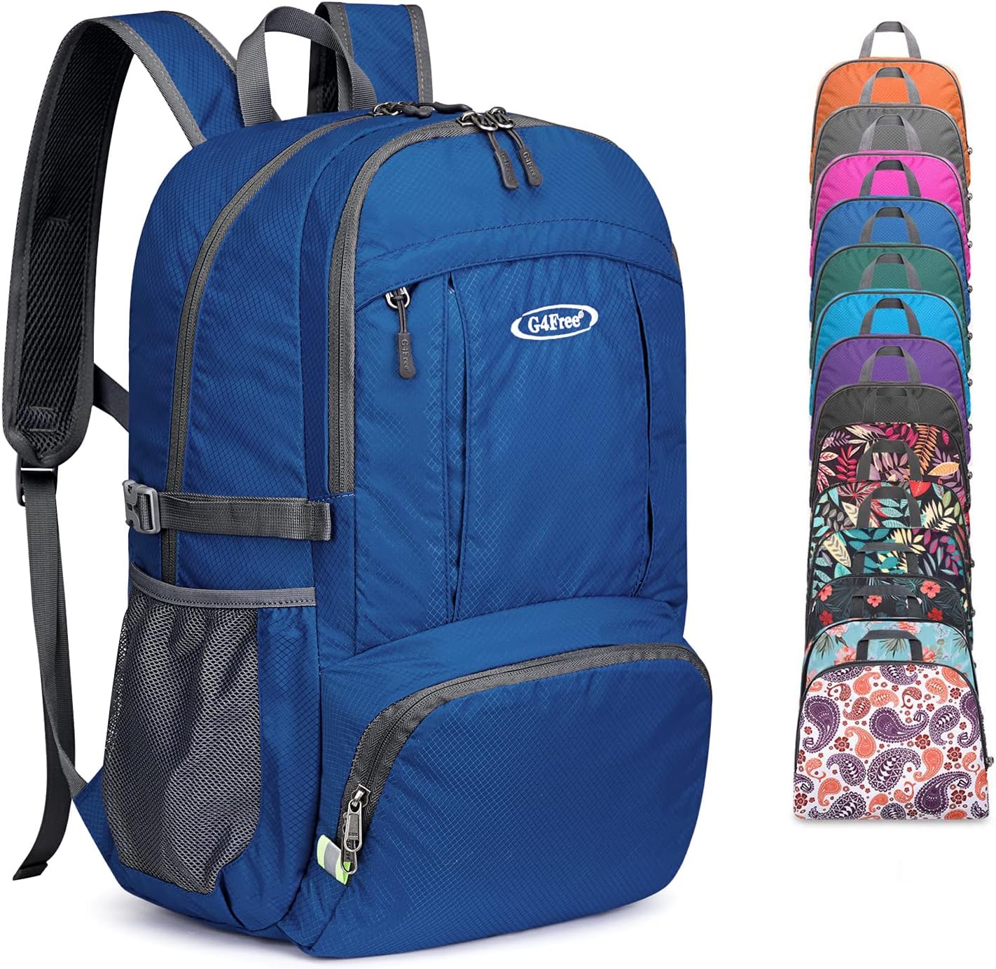 G4Free 40L Lightweight Packable Hiking Backpack, Waterproof Travel Daypack Dark...