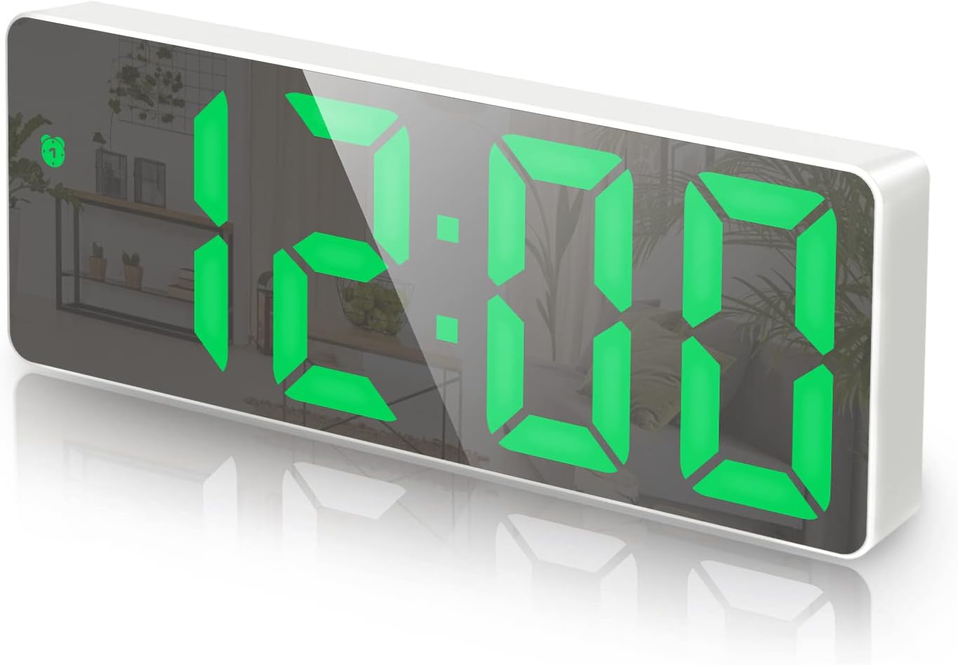 Criacr Digital Alarm Clock, Alarm Clocks Bedside with USB/Battery Powered, LED D...