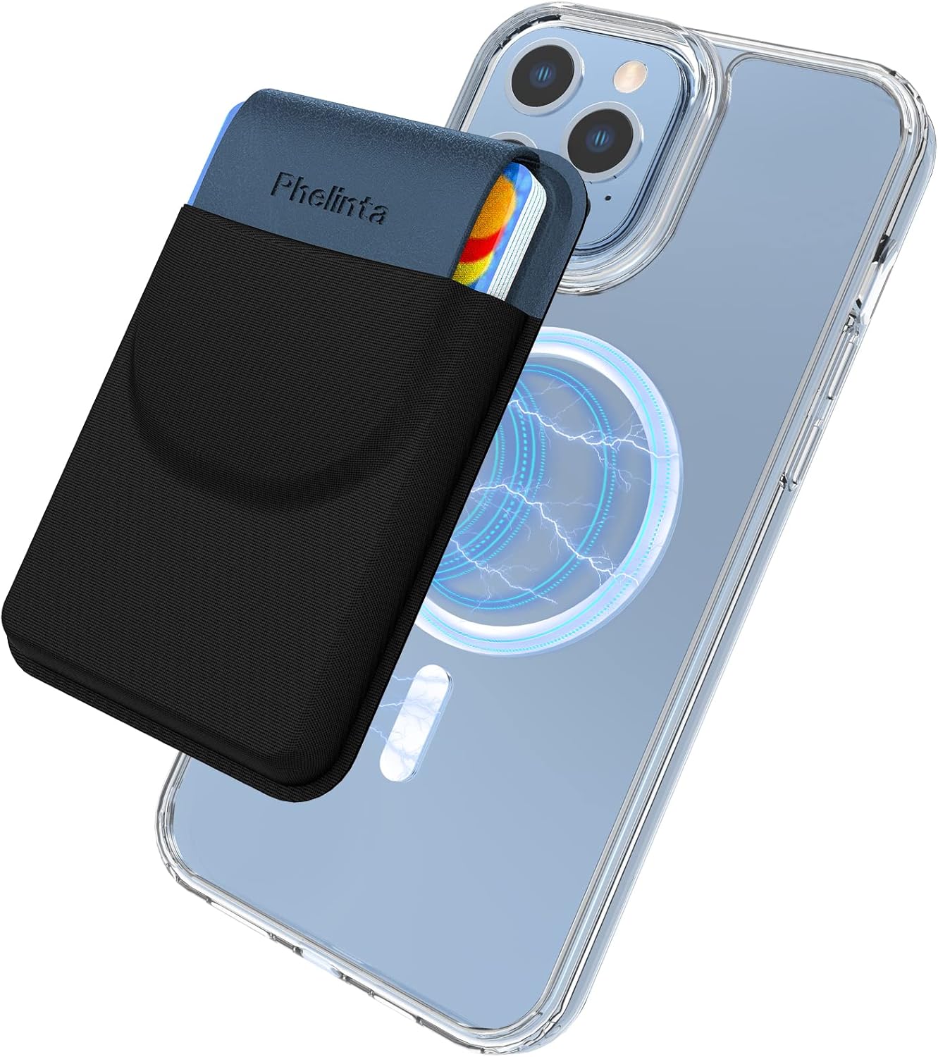 Phelinta Magnetic Card Wallet Compatible with MagSafe Wallet for iPhone 14 Pro M...