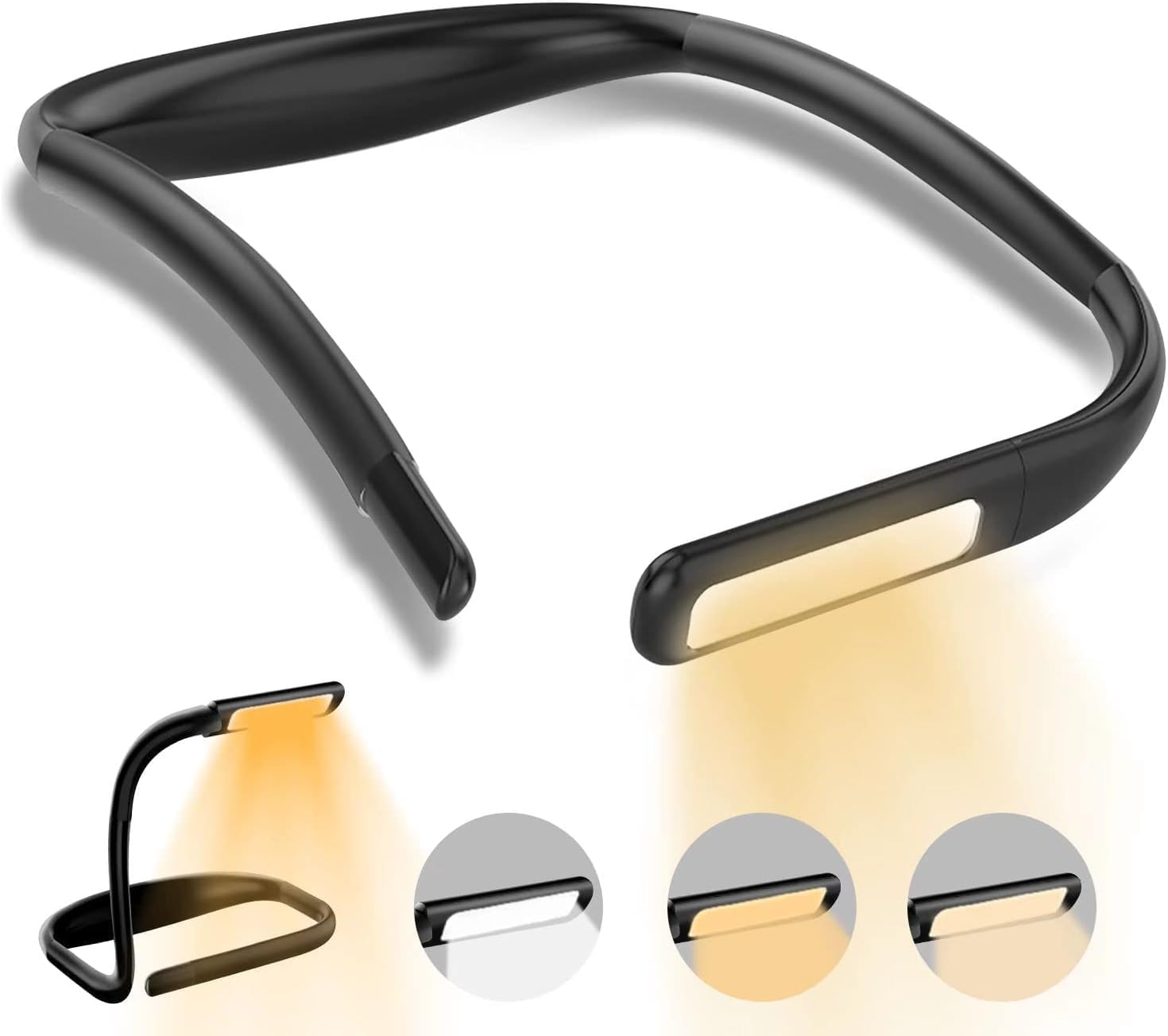 Neck Reading Light, Book Light for Reading in Bed at Night, Rechargeable Neck Li...