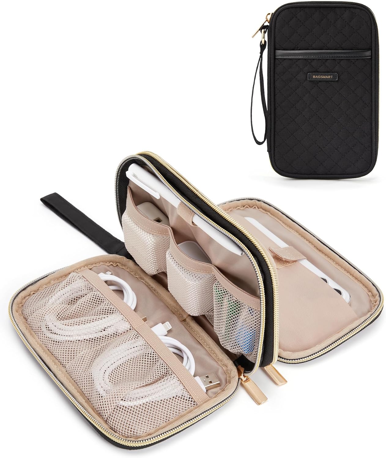 BAGSMART Cord Organizer Travel Cable Organizer Bag...