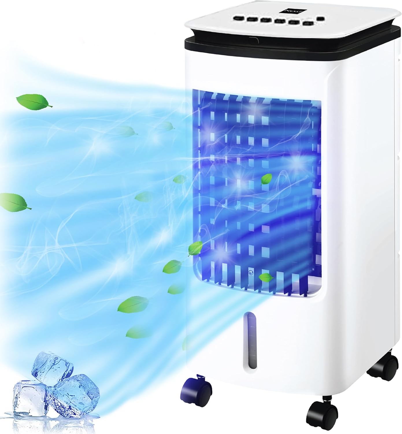 Nyxi Air Cooler Fan Portable, 4L Water Tank with 2 Ice Boxes, And Remote Control...