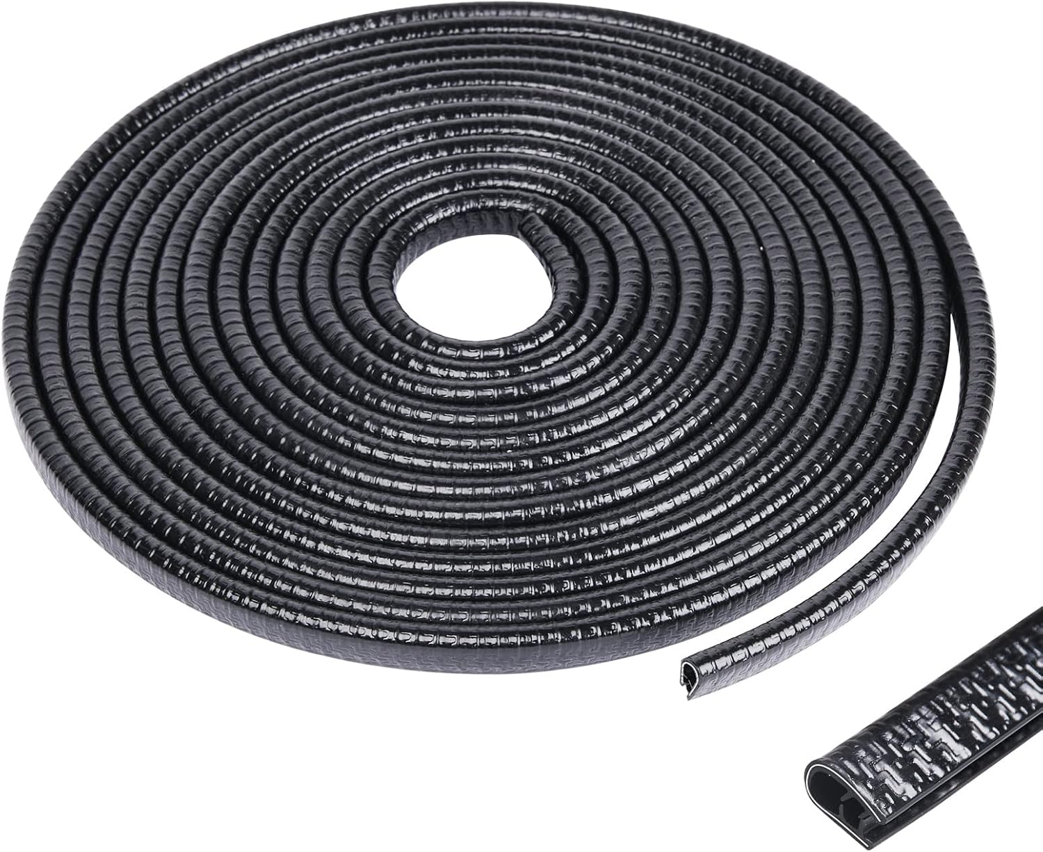 Car Door Edge Guards, U Shape Rubber Seal, 10m Car Door Edge Protector for Metal...
