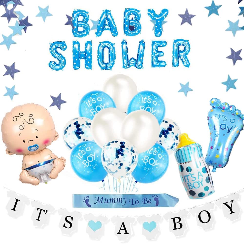 Baby Shower Decorations for Boy, 10 Baby Boy Showe...