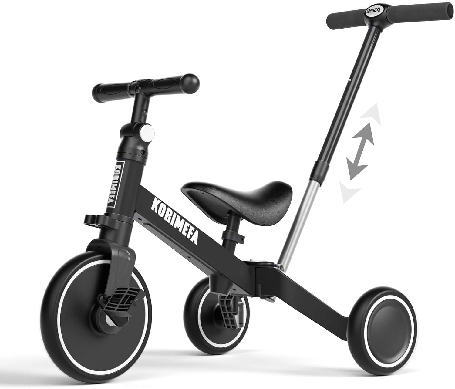 KORIMEFA 4 in 1 Kids Tricycles for 1-3 Years Old Boys Girls Toddler Bike Kids Tr...