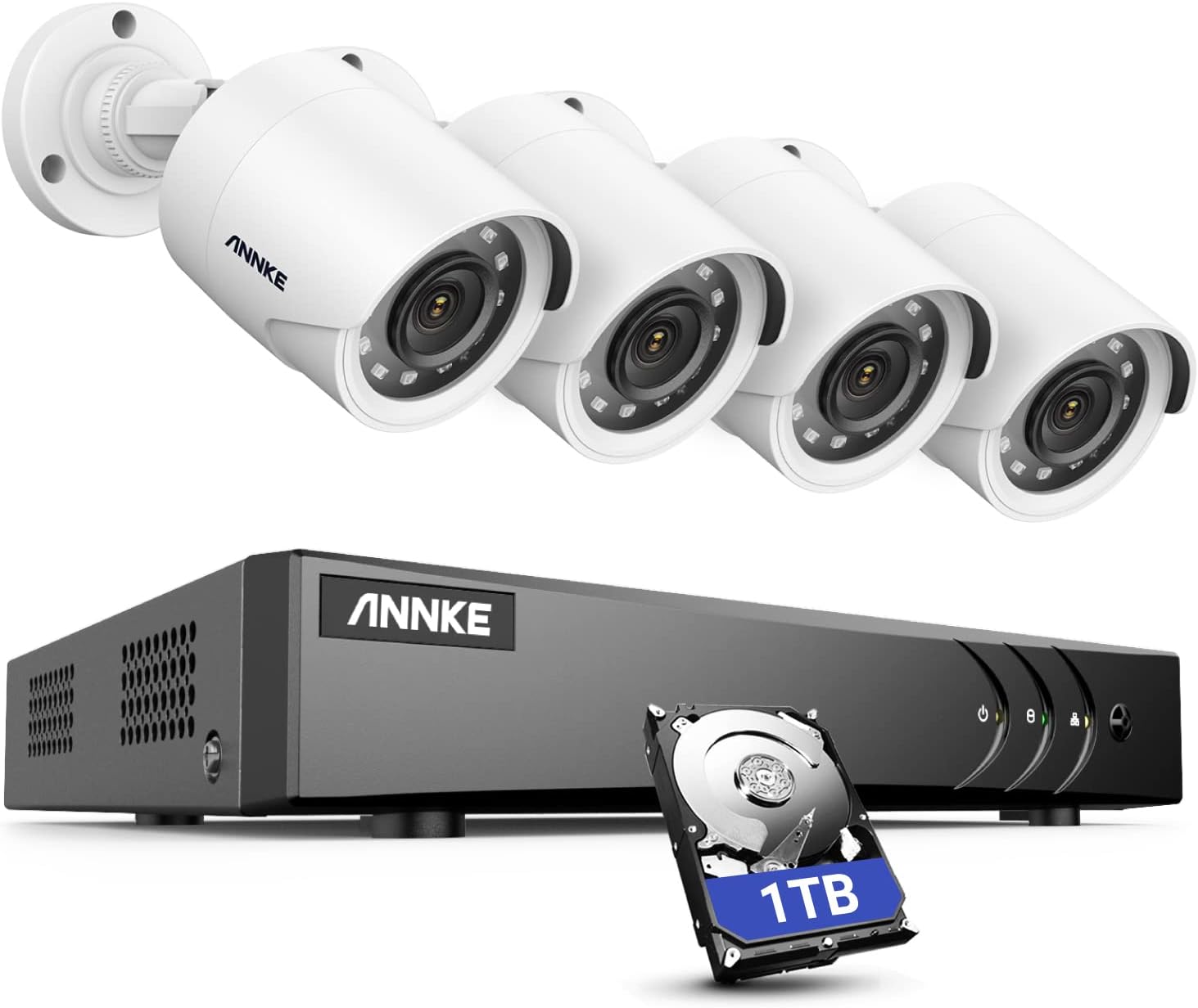 ANNKE 8CH 3K Lite AI DVR with Human & Vehicle Detection, 8 Channel CCTV Camera S...