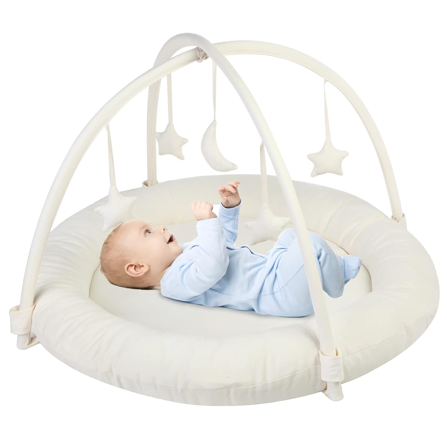 Beright Baby Gym, Baby Play Gym with Movable and Detachable Hoops, Baby Activity...