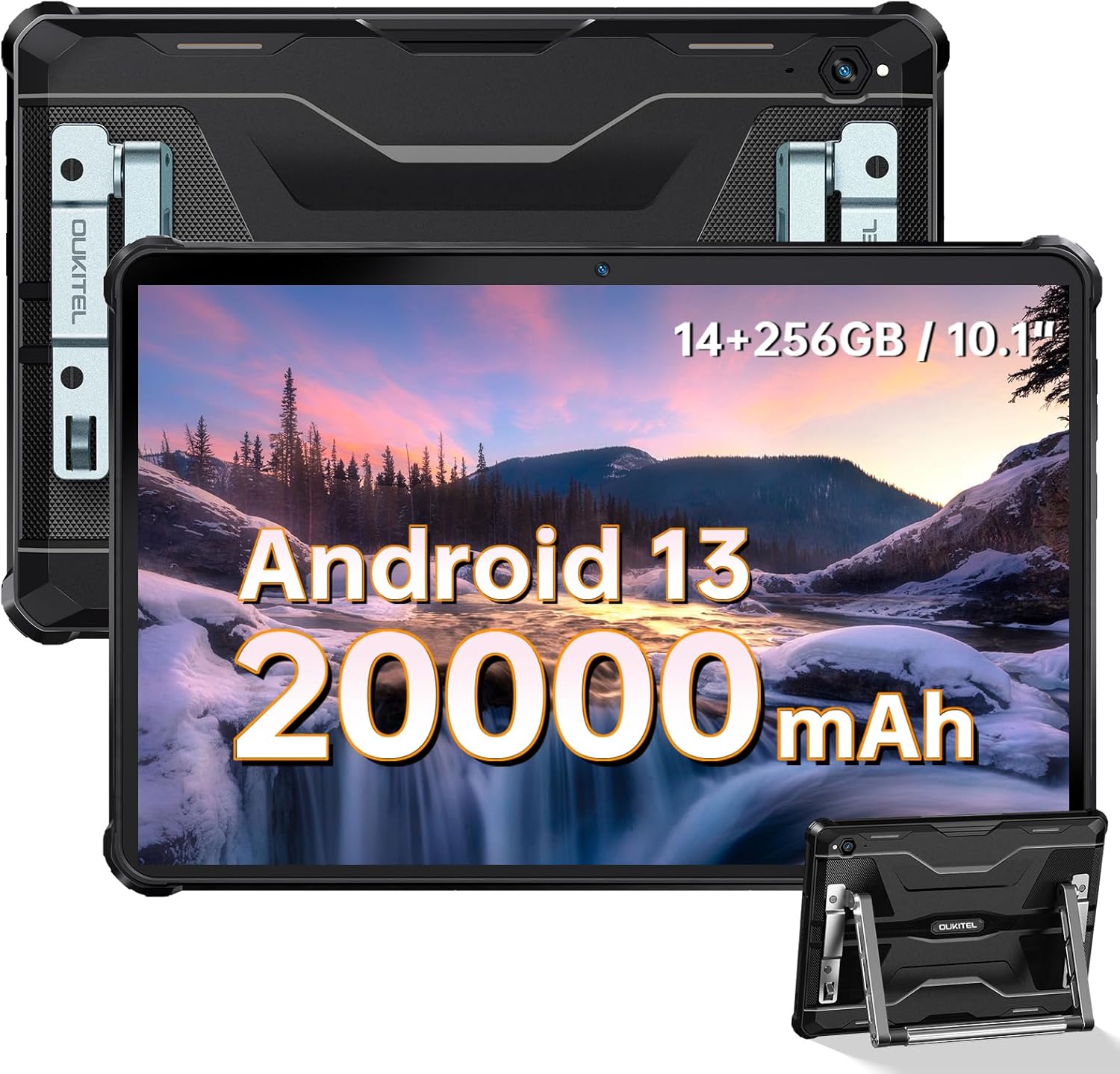 OUKITEL RT6 Rugged Tablet, Android 13 Tablet, 10.1-inch Rugged Tablet 14GB+256GB...