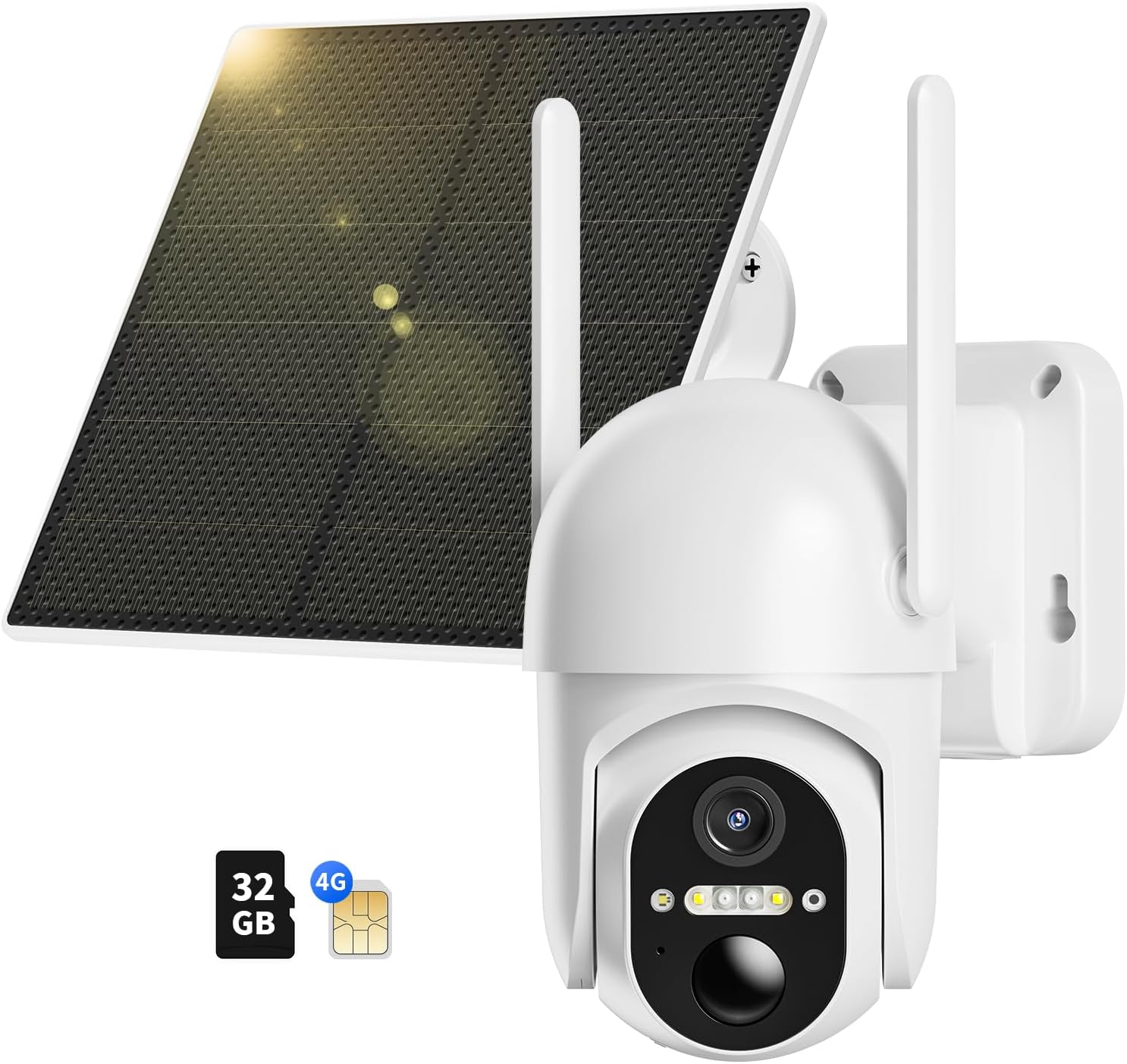 NUASI 4G LTE Security Camera Outdoor Wireless, No WIFI Security Camera Outdoor,...