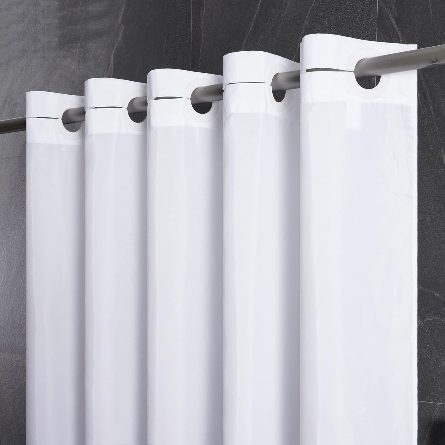 No Hook Fabric Shower Curtain,Small Stall Shower Curtain Liner,Bathroom Curtains...
