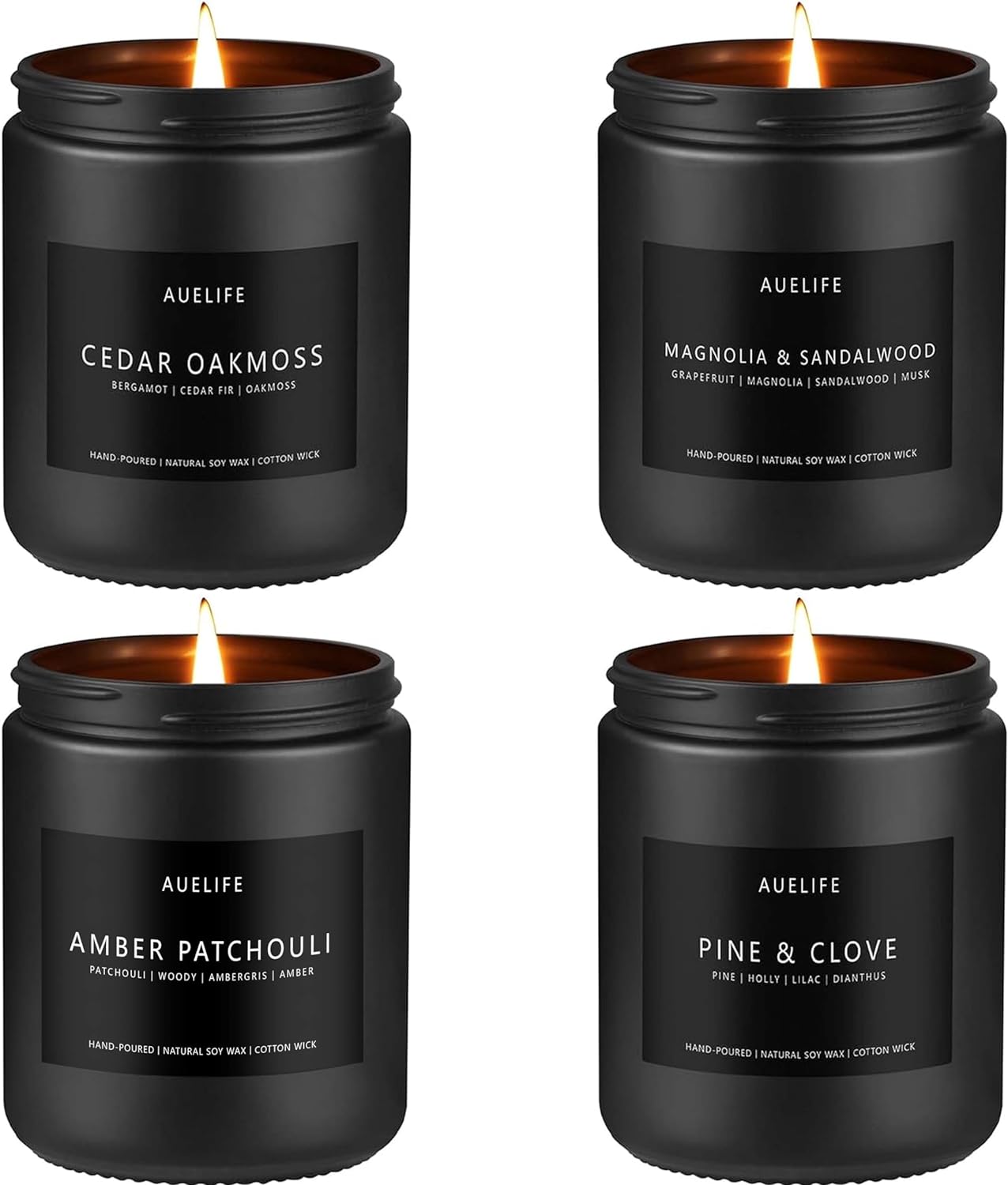 Scented Candles Set | Gifts for Men - Men Candles Set, Masculine Candle, Soy Can...