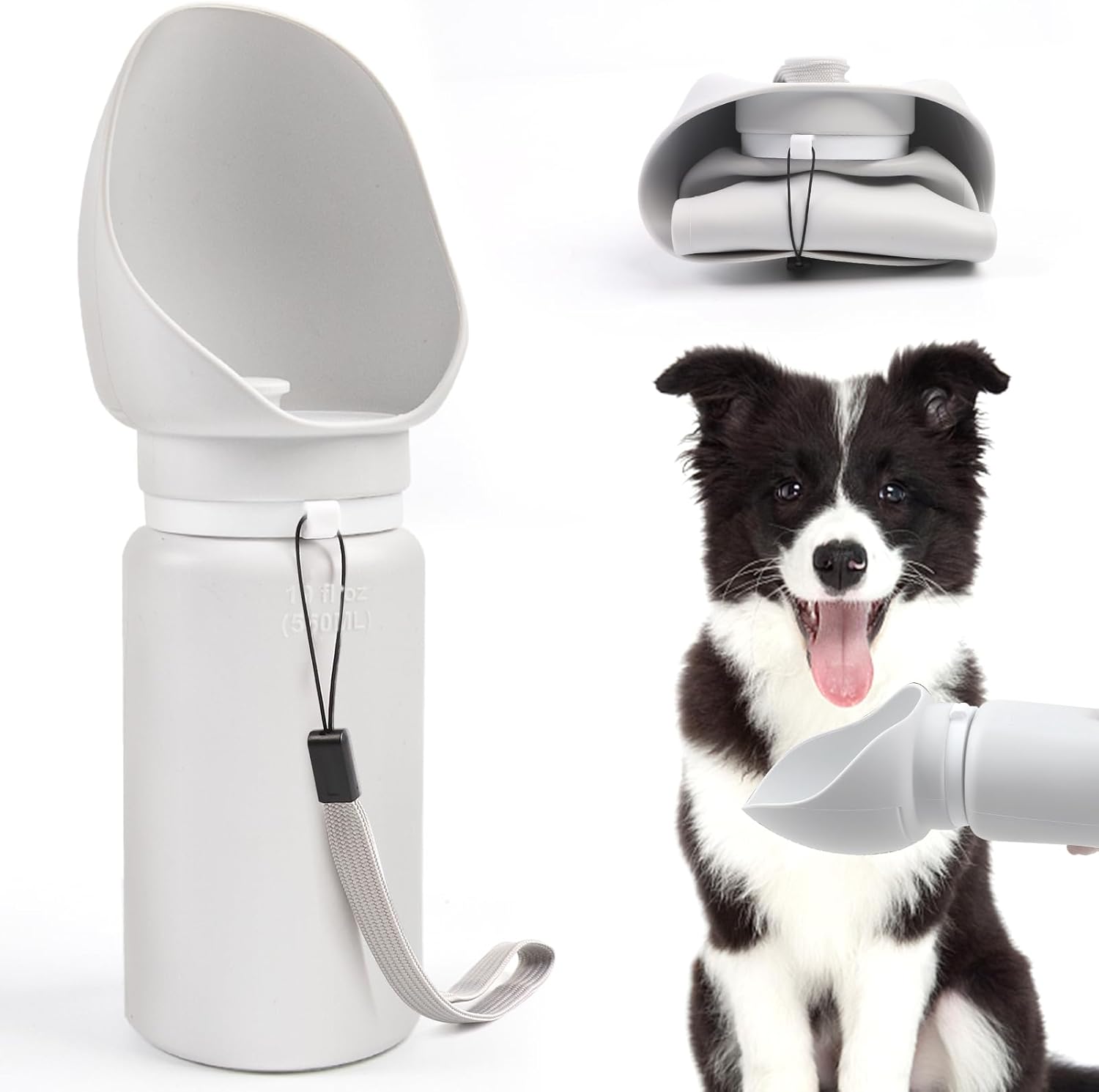 Dog Water Bottle for Walking, Dog Travel Water Bottles Collapsible Water Bottle...