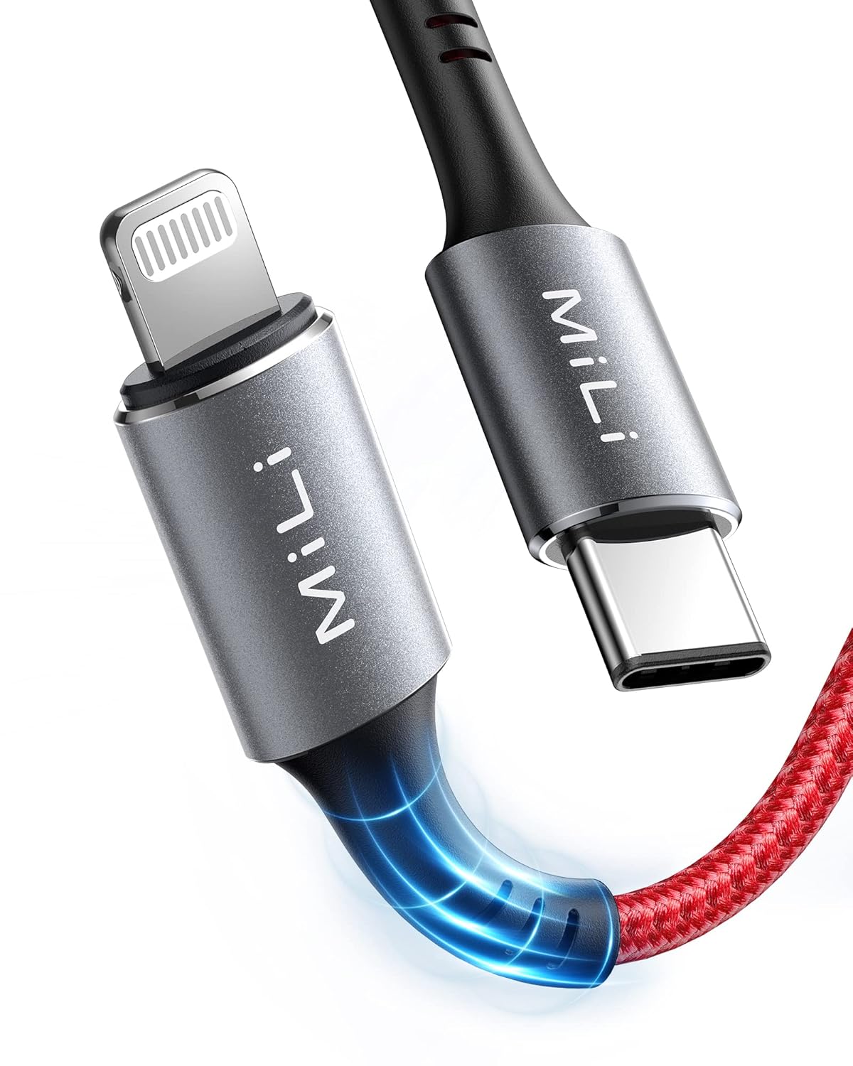 MILI Braided MFi Certified 1Meter cable for iPhone - Charging and data transfer...