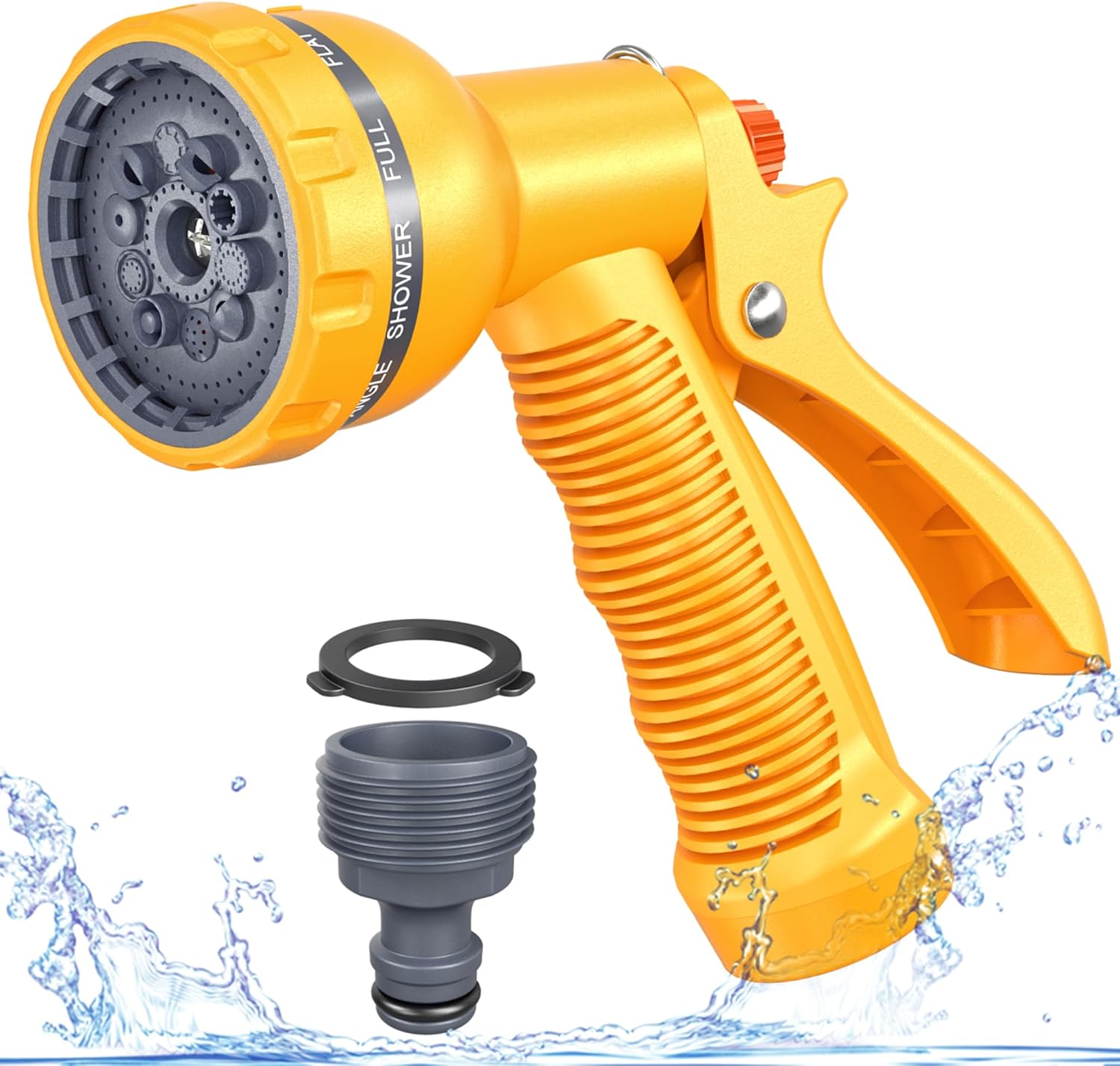 HOMOZE Hose Pipe Spray Gun 10 Spray Patterns Garden Hose Spray Gun, light-weight...