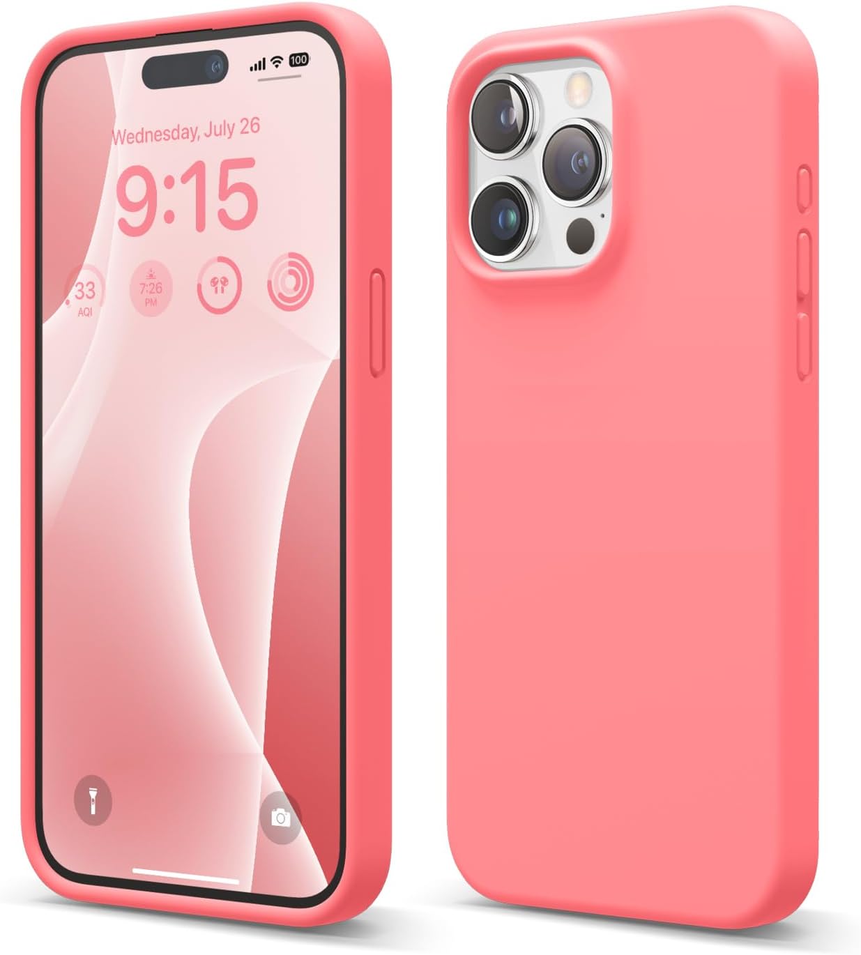 elago Compatible with iPhone 15 Pro Max Case, Liquid Silicone Case, Full Body Pr...
