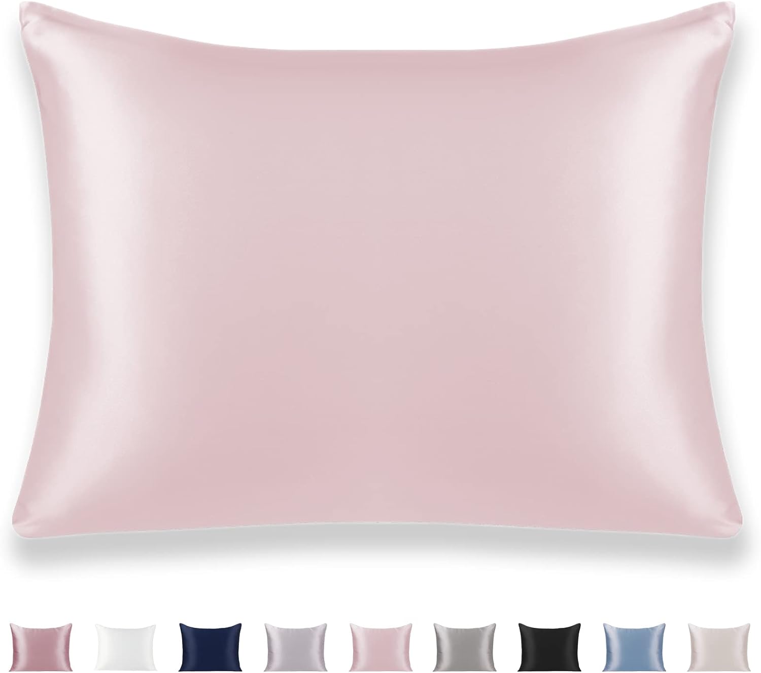 Texbee Silk Pillowcase for Hair and Skin，25 Momme Both Side Silk Pillow Cases w...