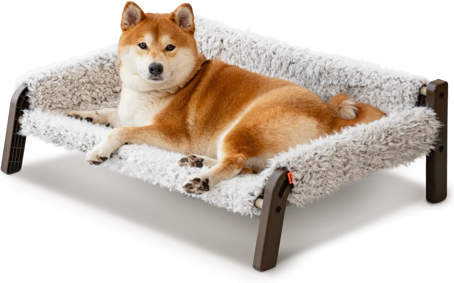 MEWOOFUN Elevated Raised Dog Sofa Bed - Breathable Pet Bed with Removable Washab...