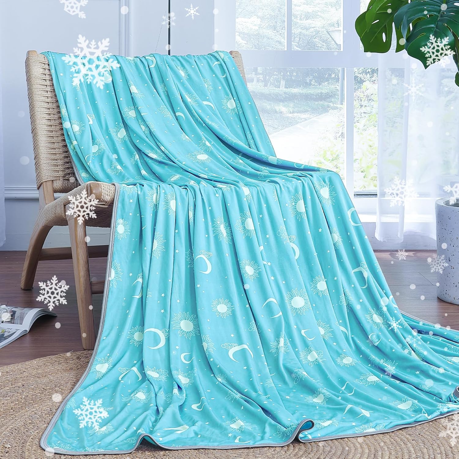 inhand Cooling Throw Blanket - Cooling Blankets for Hot Sleepers - Q-Max >0.45 D...