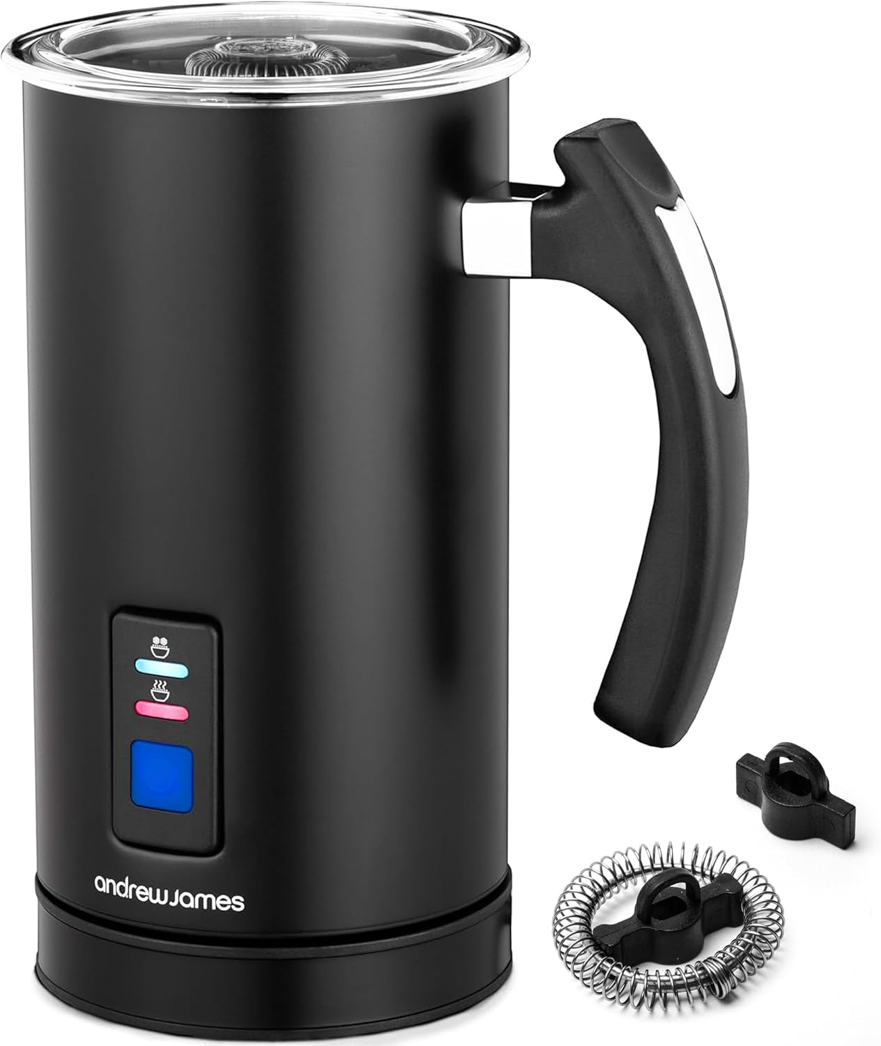Andrew James Multi-Functional Electric Milk Frother, Special Hot Chocolate Heate...