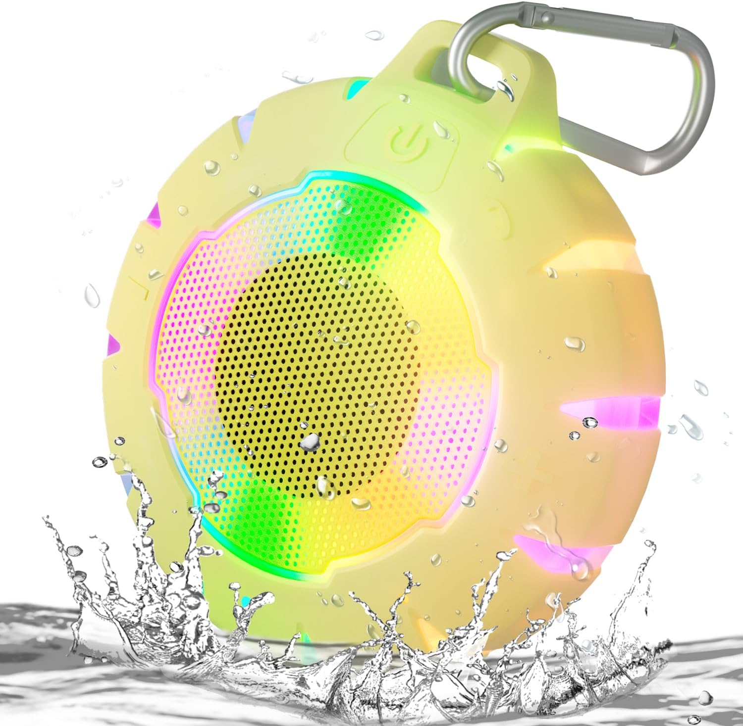HEYSONG Waterproof Shower Speaker, Durable & Lightweight Portable Speaker with H...