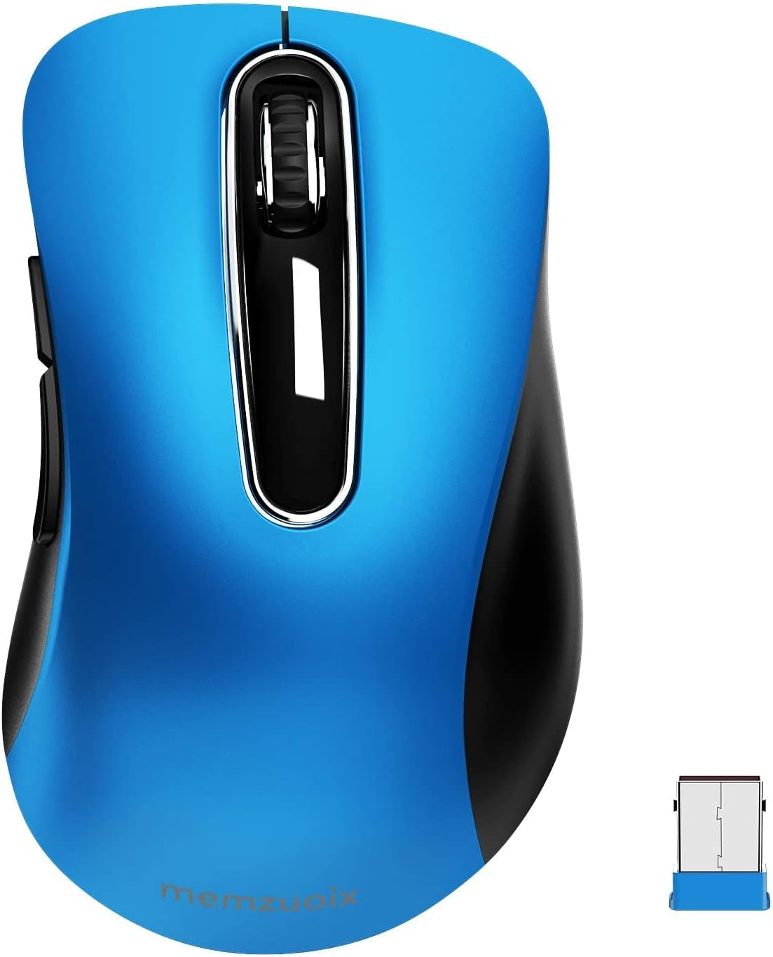 memzuoix 2.4G Portable Wireless Mouse, 1200 DPI Mobile Optical Cordless Mice wit...