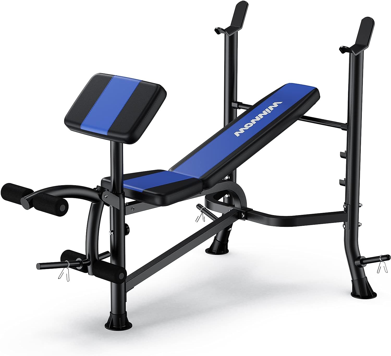 WINNOW Adjustable Weight Bench with Leg Extension and Preacher Curl Home Trainin...