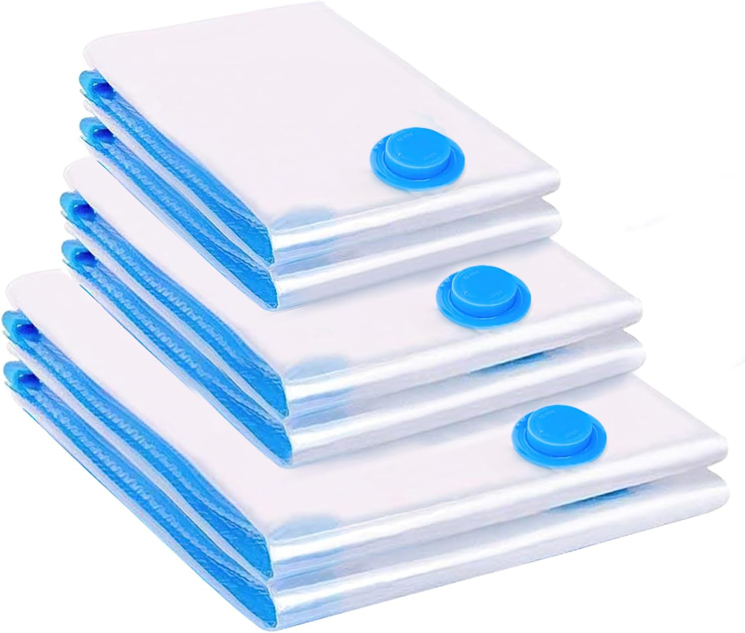 BoxLegend Vacuum Storage Bags 6pcs Space Saving Bags 2 Large 100x80cm + 2 Medium...