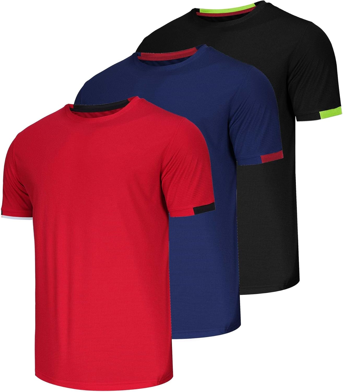 3 Pack Men T Shirts Running T Shirts for Men Gym Men's T Shirts Sport Tops for M...