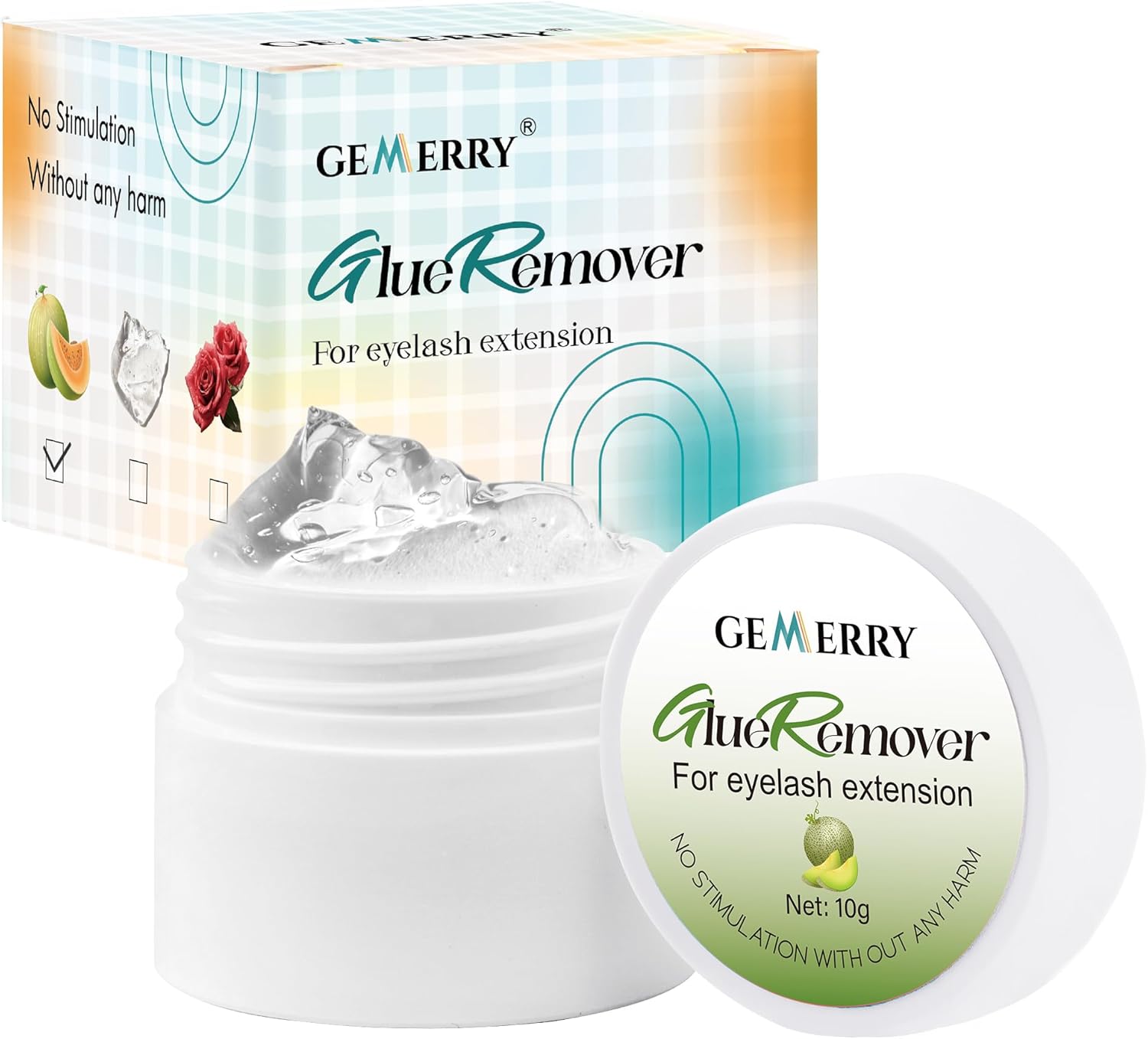 GEMERRY Individual Lashes Remover Lash Glue Remover 10g Eyelash Extension Remove...