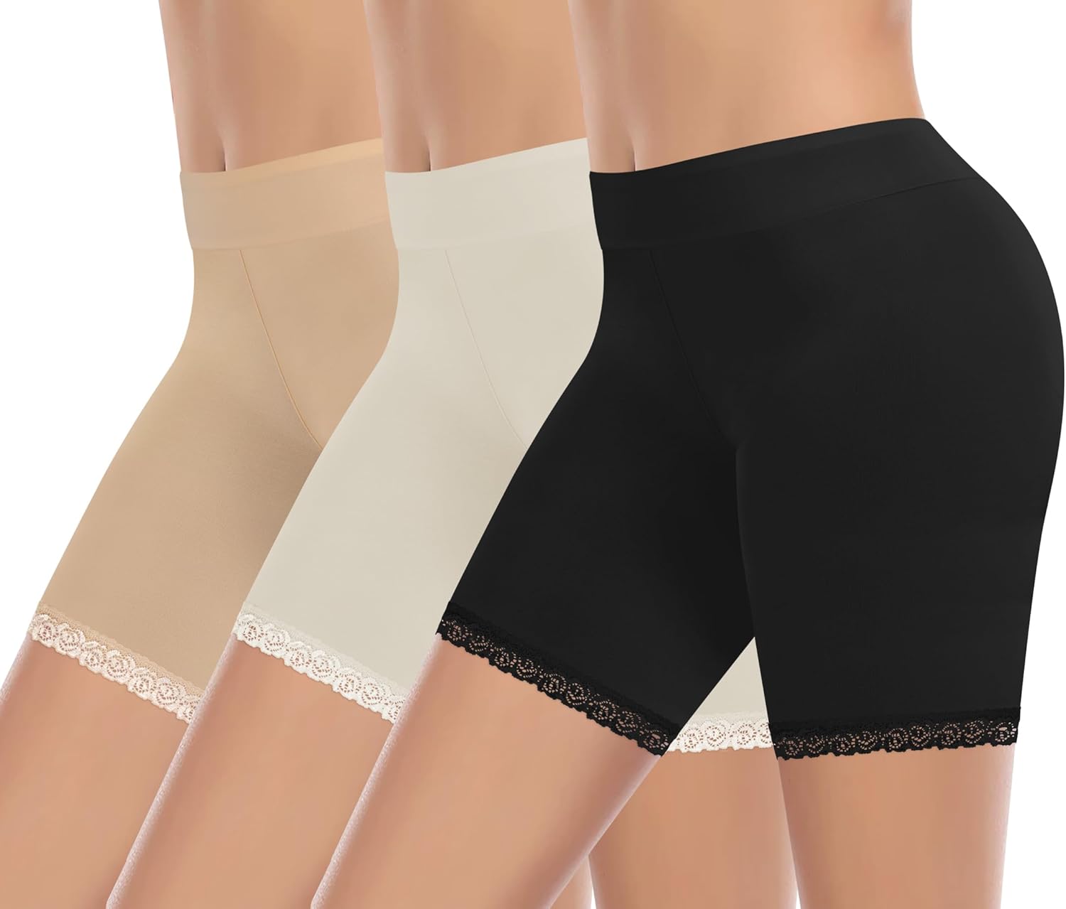 Justay Sowarm Ladies Anti Chafing High Waist Safety Shorts Lightweight Breathabl...