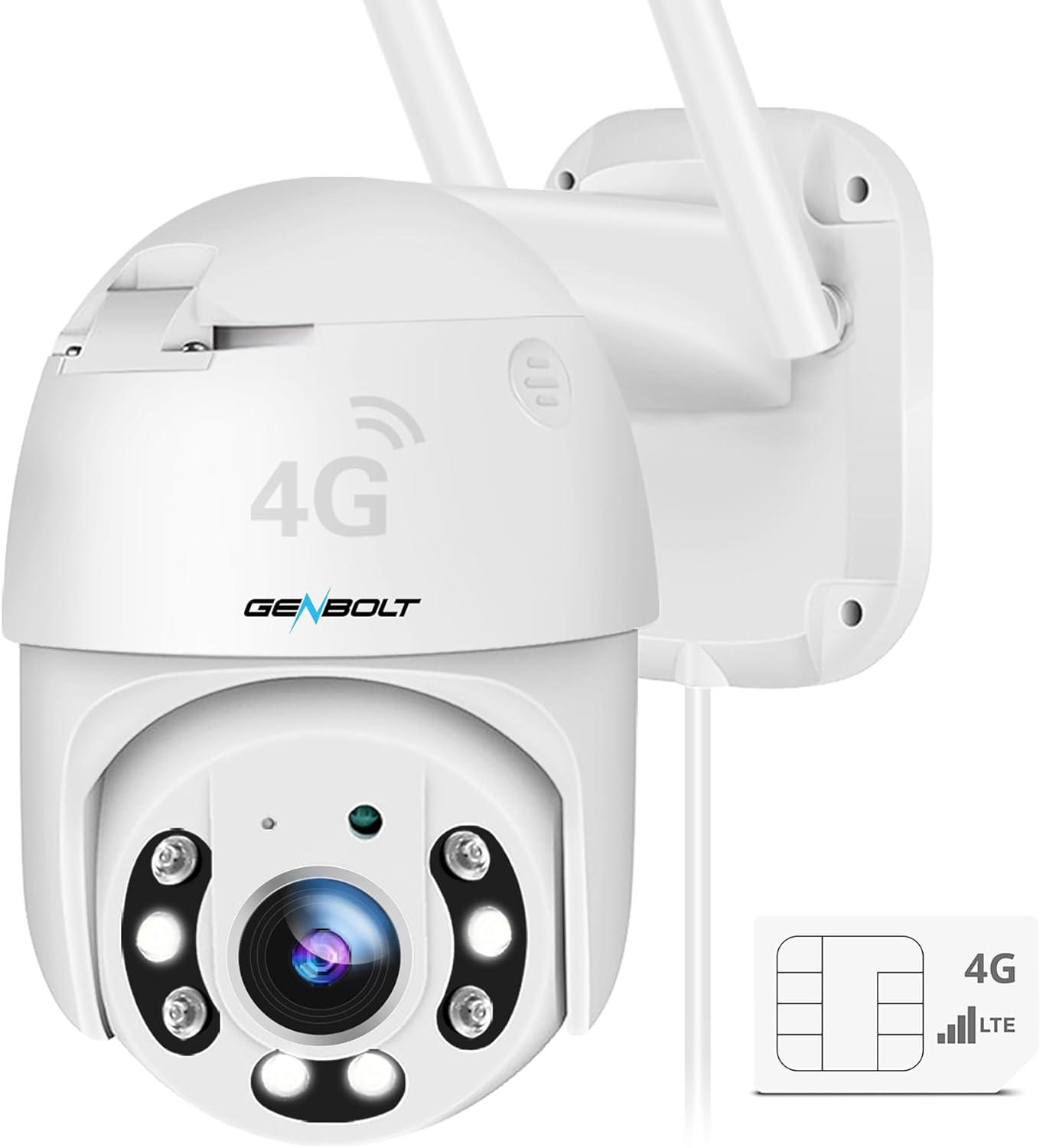 GENBOLT 3G/4G LTE Security Camera Outdoor No WiFi,...
