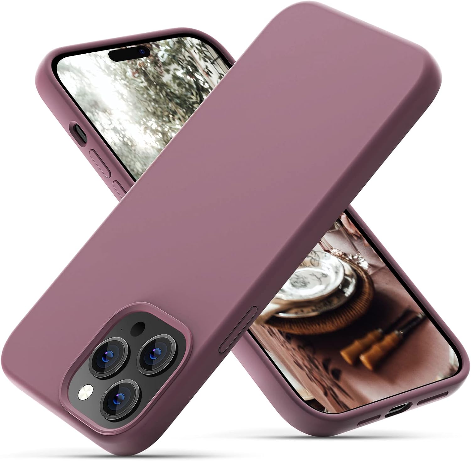 OitiYaa Silicone Case Compatible with iPhone 14 Pro Max Case 6.7 Inch, Soft Ultr...