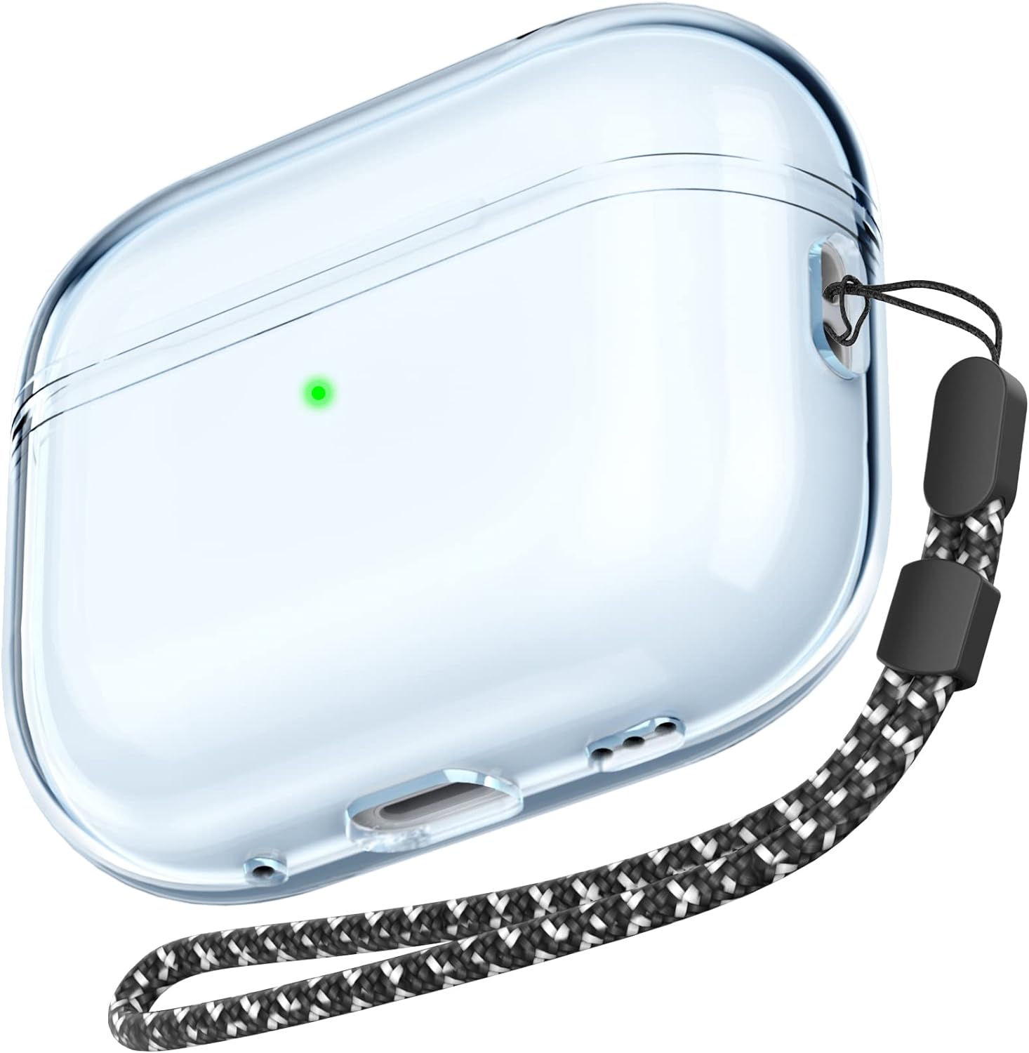 AhaStyle Clear Airpods Pro 2 Case (USB-C/Lightning Cable) [Anti-Yellowing] Soft...