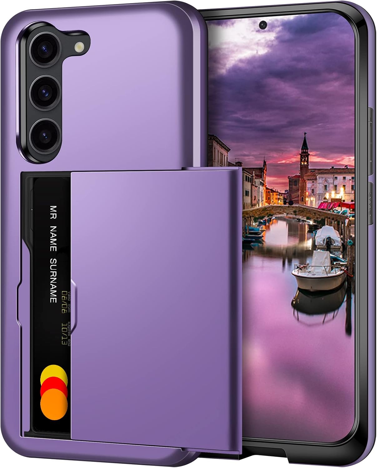 Coolden for Samsung S23 Case Wallet Case Armor Shockproof Case Heavy Duty Protec...