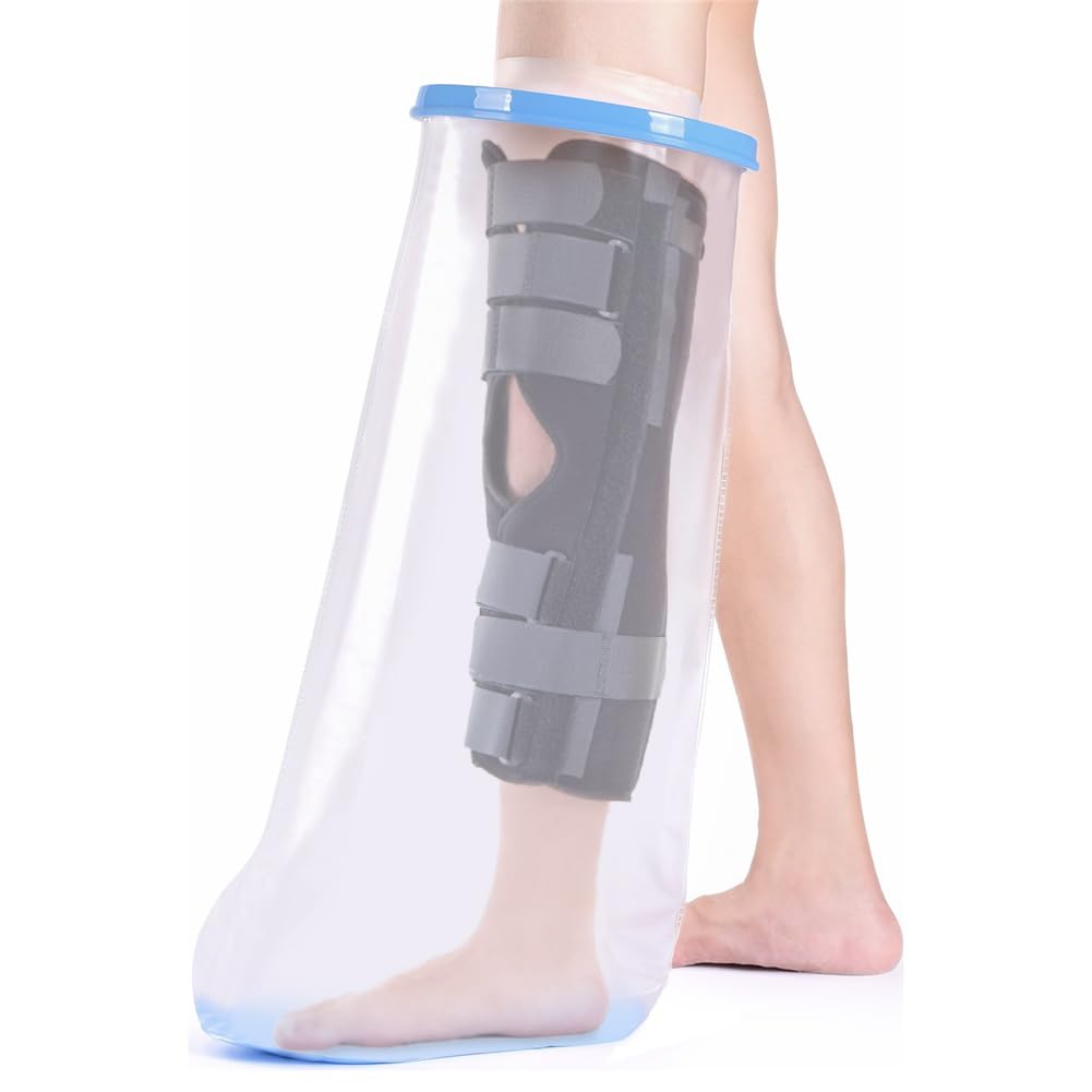 Fasola Leg Cast Cover Shower, Non-Slip Leg Cast Protector for Broken Thigh, Knee...