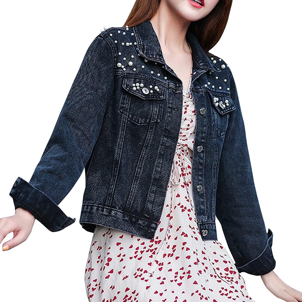 sandbank Women's Cute Slim Fit Lightweight Jean Denim Cotton Jacket Coat Outwear...