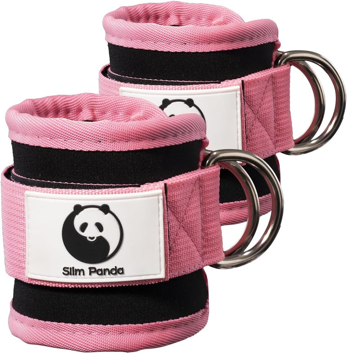 Slim Panda Ankle Strap for Cable Machine Attachments, Resistance Bands for Kickb...